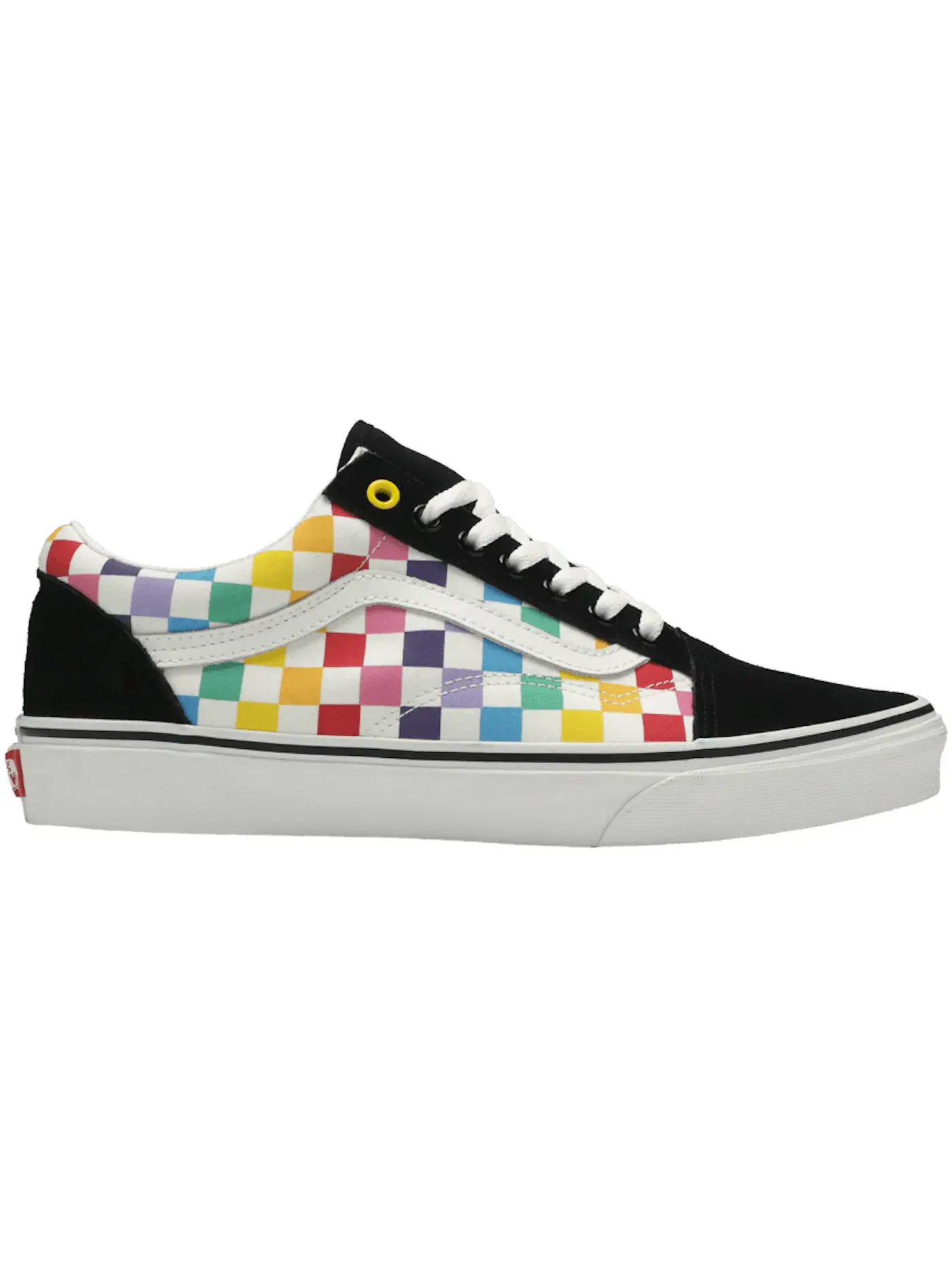 Мужские кроссовки с шахматным принтом Vans Old Skool — изображение 1 из 1, черный//белый