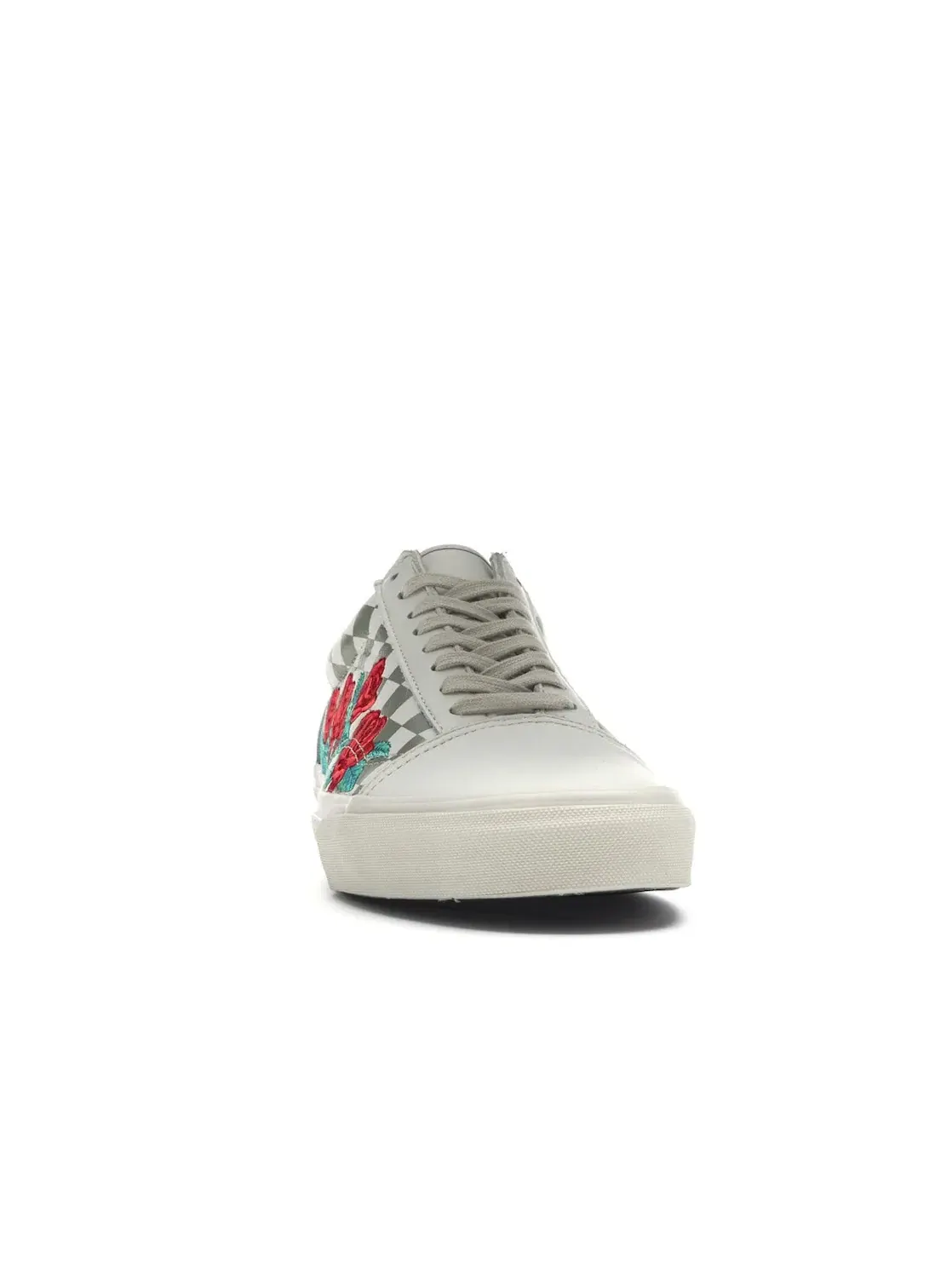 Мужские кроссовки с вышивкой Vans Old Skool Rose Embroidery, Marshmallow/Turtledove — изображение 2 из 4
