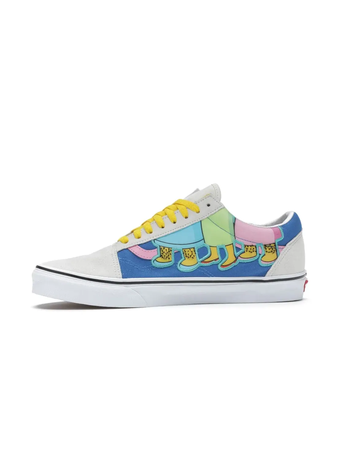 Мужские кеды Lifestyle Old Skool Vans — изображение 3 из 4, бежевый/желтый-розовый