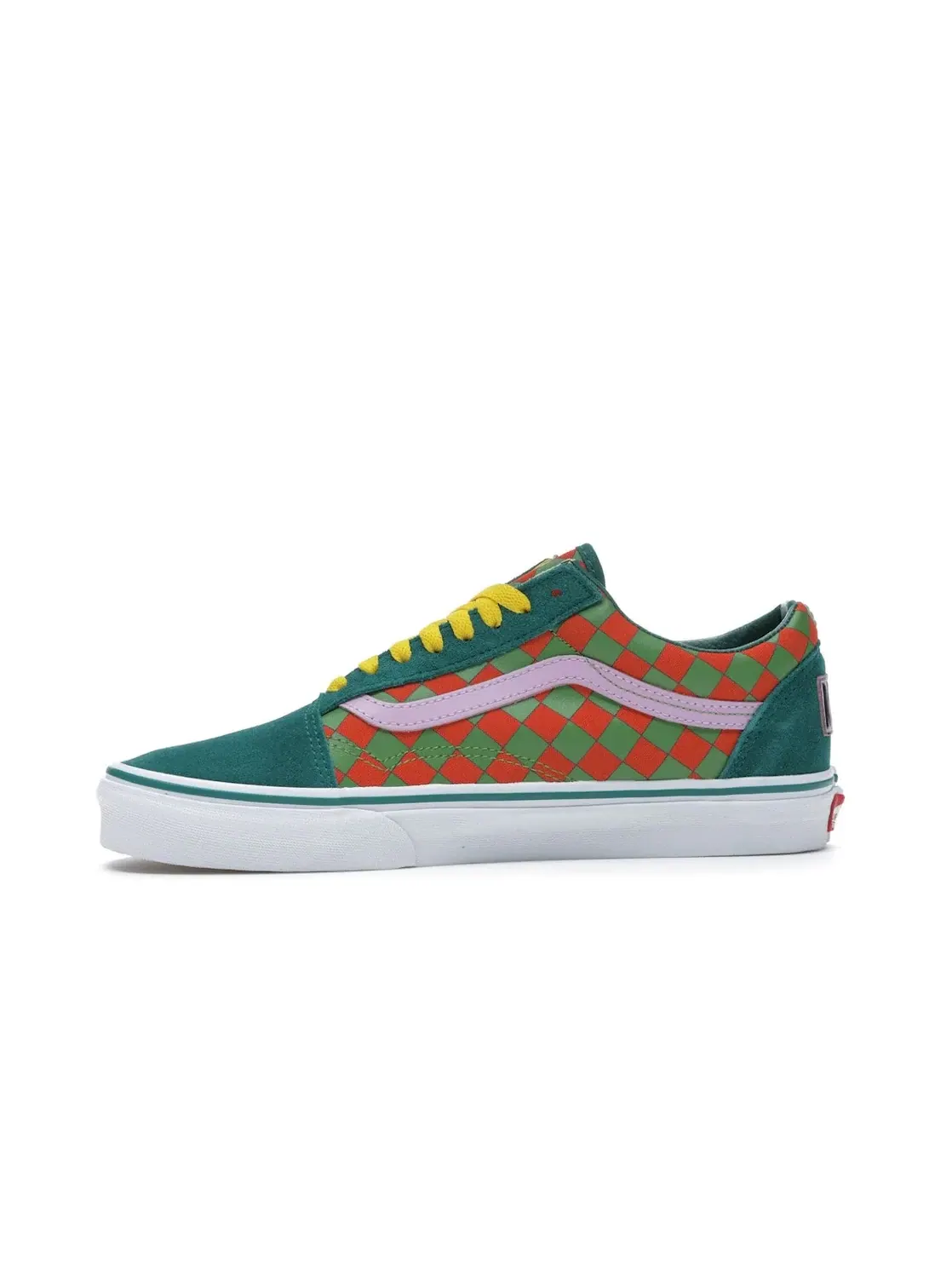 Мужские кроссовки с принтом Vans Old Skool Vans — изображение 3 из 4, зеленый красный