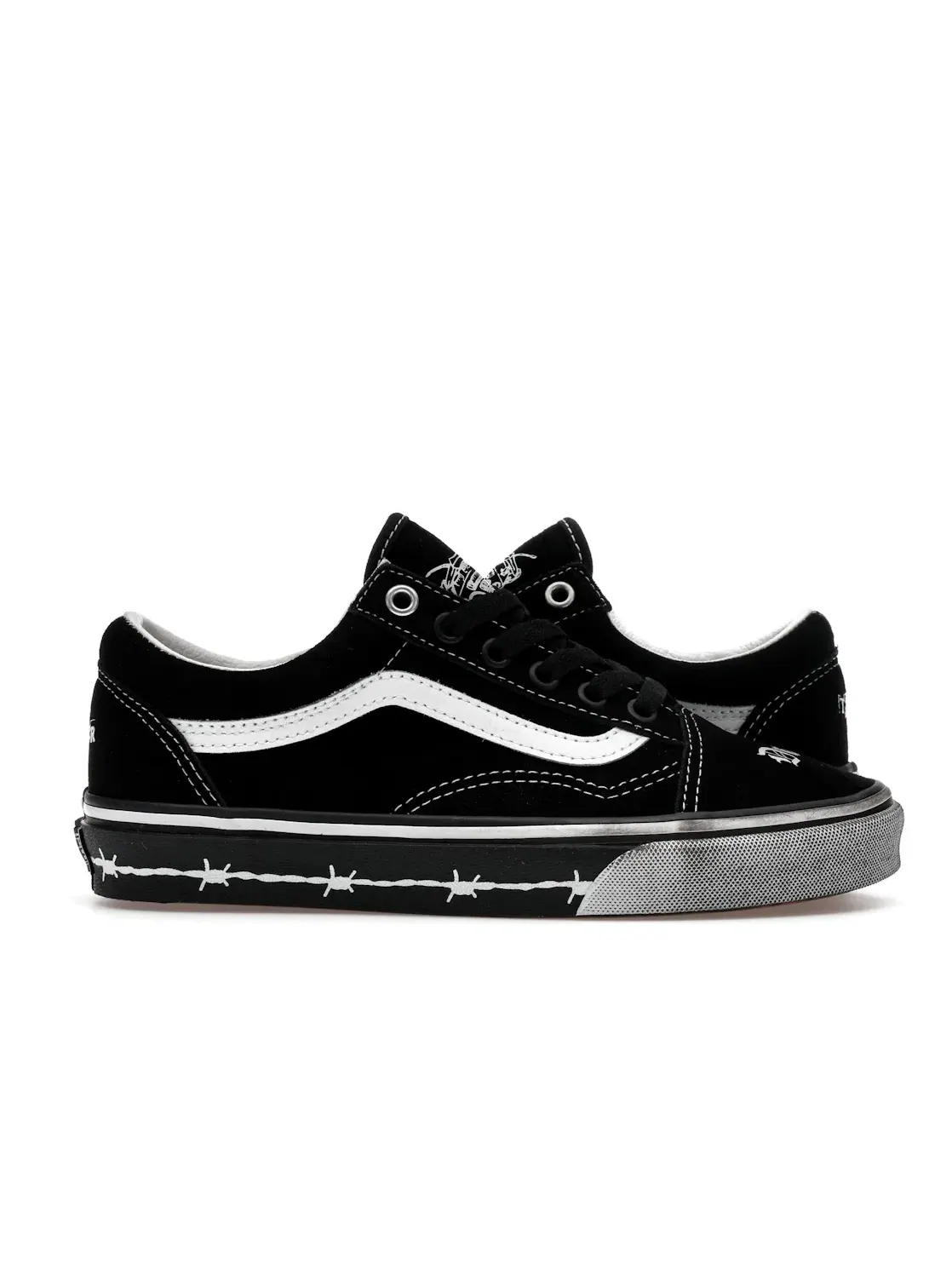 Мужские кроссовки Lifestyle Vans Old Skool Travis Barker Dues Paid — изображение 1 из 4, черный/белый