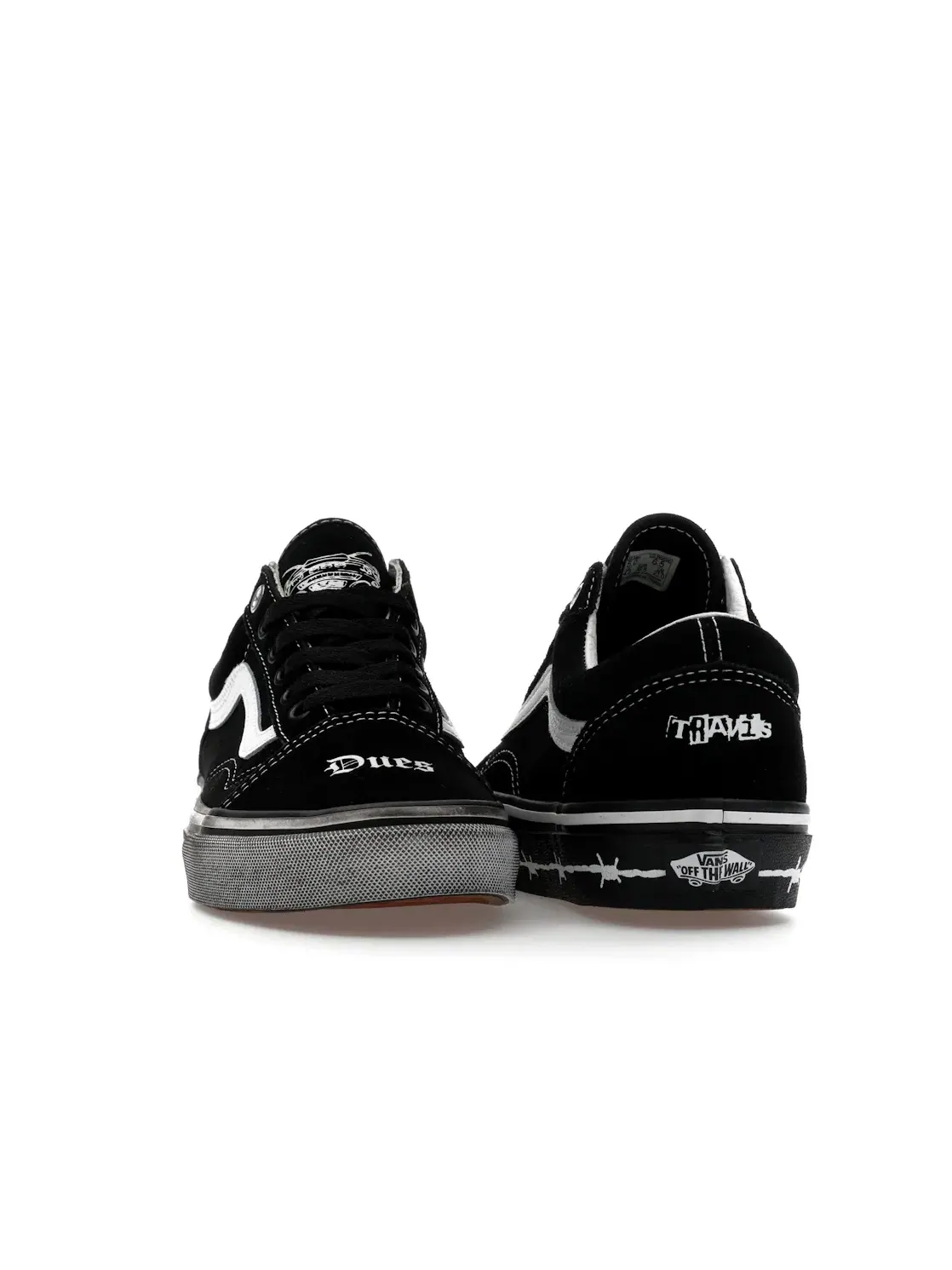 Мужские кроссовки Lifestyle Vans Old Skool Travis Barker Dues Paid — изображение 2 из 4, черный/белый