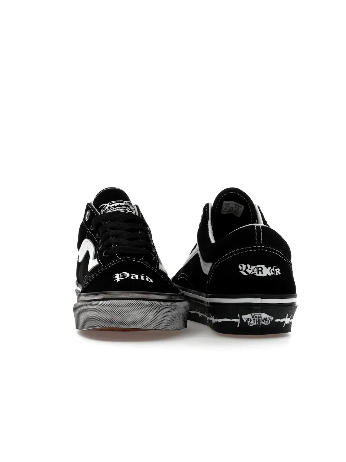 Мужские кроссовки Lifestyle Vans Old Skool Travis Barker Dues Paid — изображение 4 из 4, черный/белый