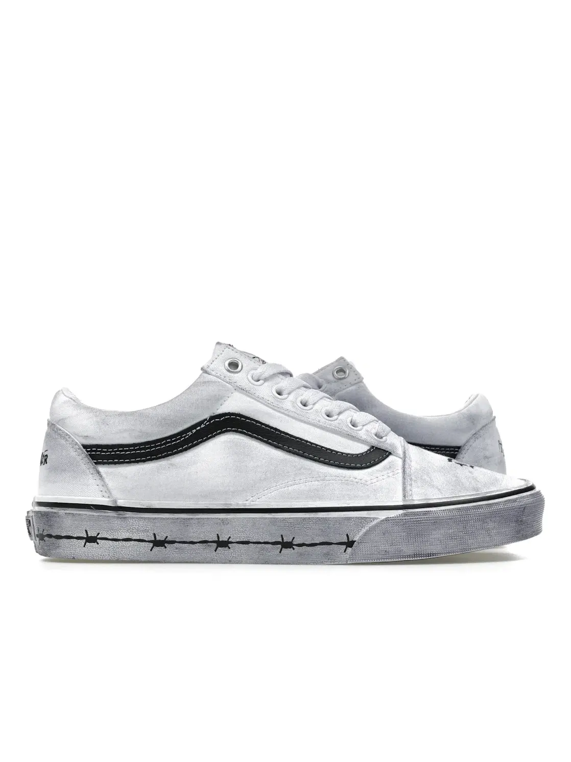 Мужские кроссовки с принтом Vans Old Skool — изображение 1 из 4, белый/белый
