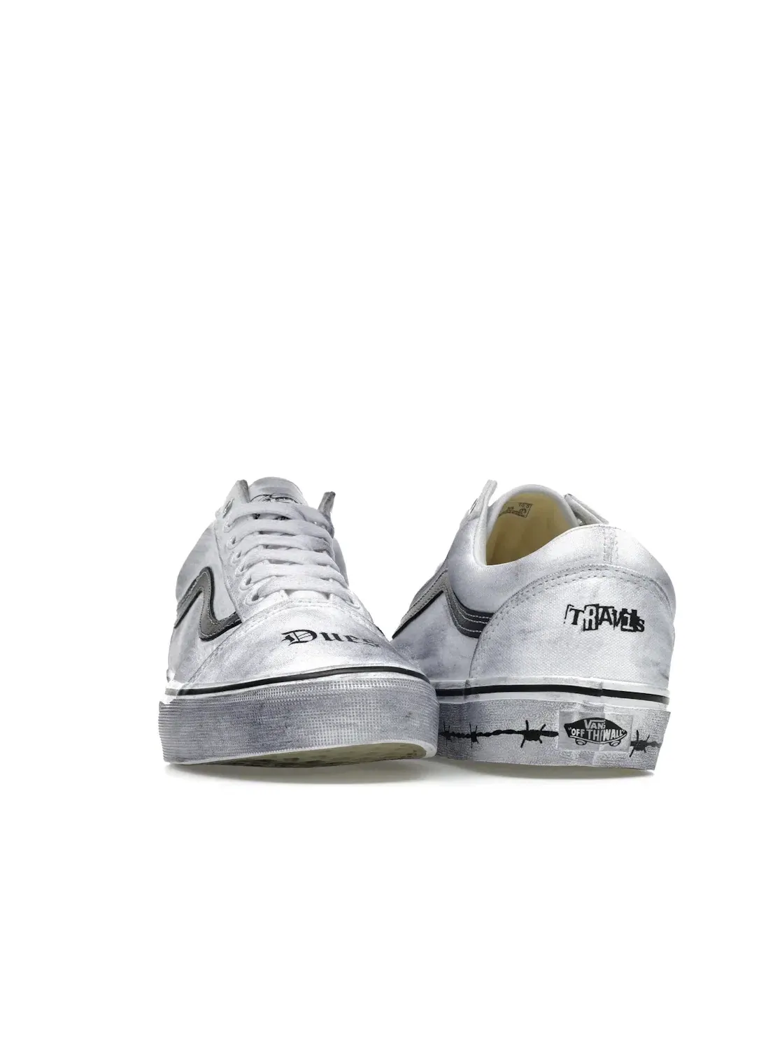 Мужские кроссовки с принтом Vans Old Skool — изображение 2 из 4, белый/белый