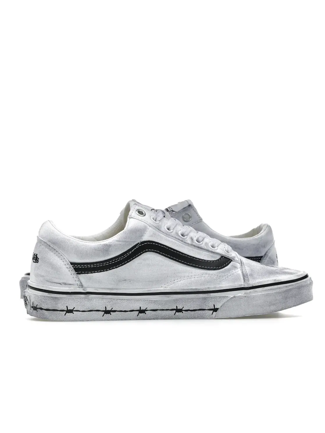 Мужские кроссовки с принтом Vans Old Skool — изображение 3 из 4, белый/белый