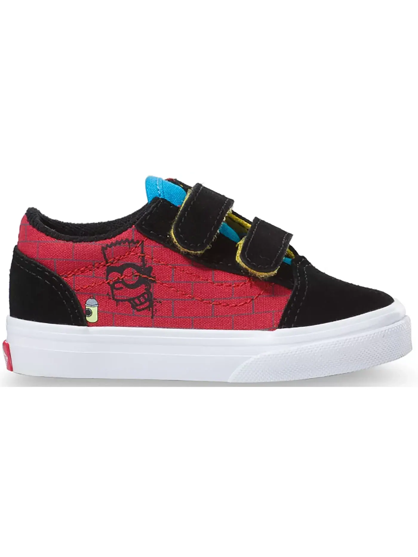 Детские кеды Lifestyle Vans Old Skool V Vans — изображение 1 из 1, красный/черный