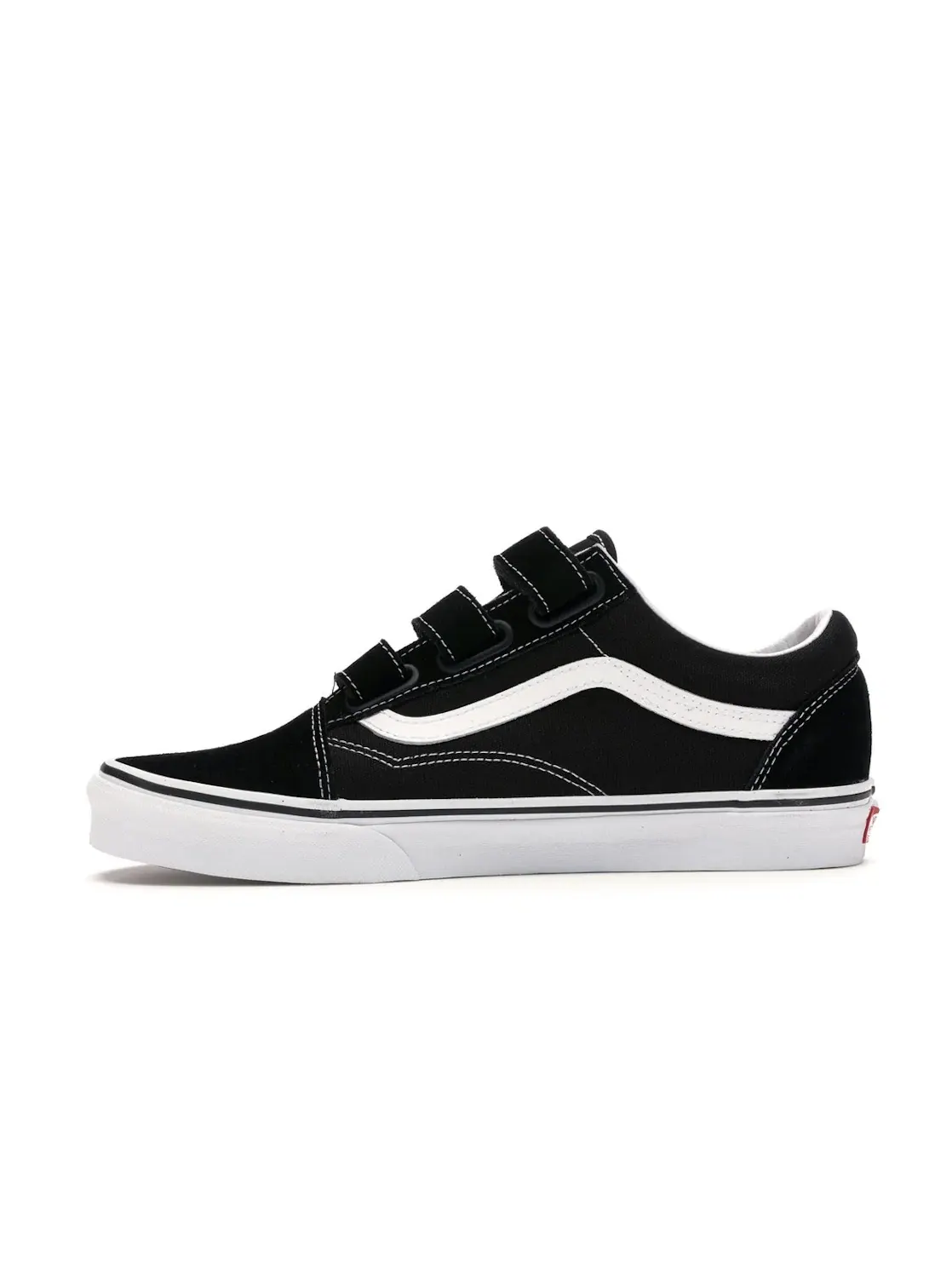 Мужские кеды на липучке Vans Old Skool Velcro — изображение 3 из 4, черный/белый