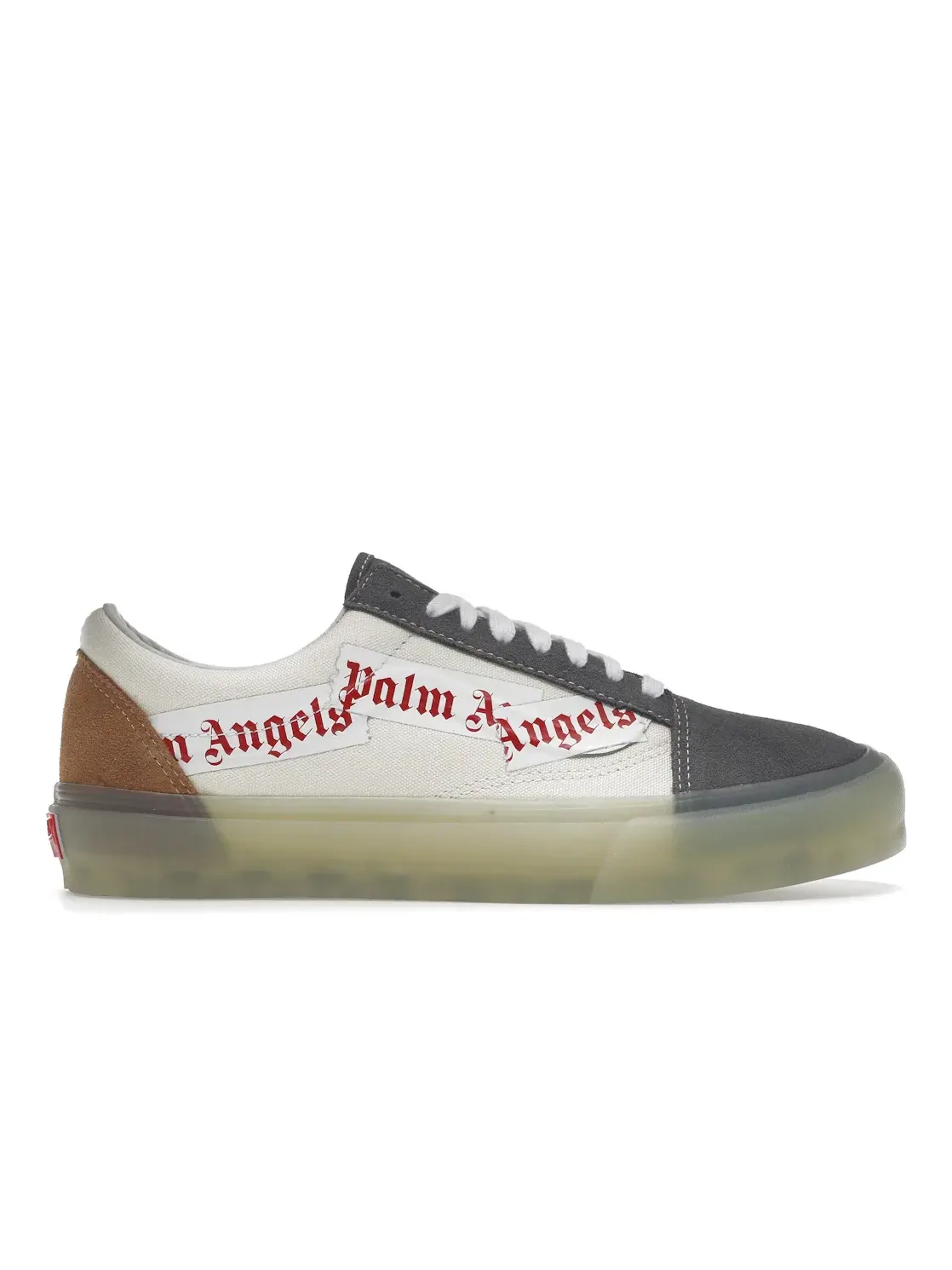 Кроссовки унисекс из замши и кожи Vans Old Skool VLT LX Palm Angels, Pewter/Chipmunk — изображение 1 из 4