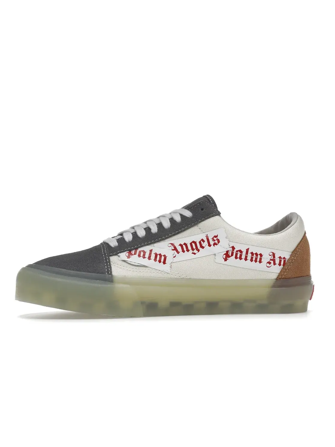 Кроссовки унисекс из замши и кожи Vans Old Skool VLT LX Palm Angels, Pewter/Chipmunk — изображение 3 из 4