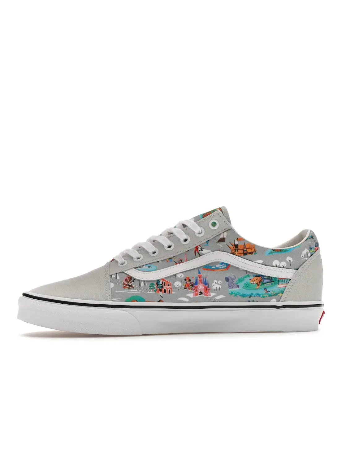 Мужские кроссовки Lifestyle Vans Old Skool — изображение 3 из 4, серый белый