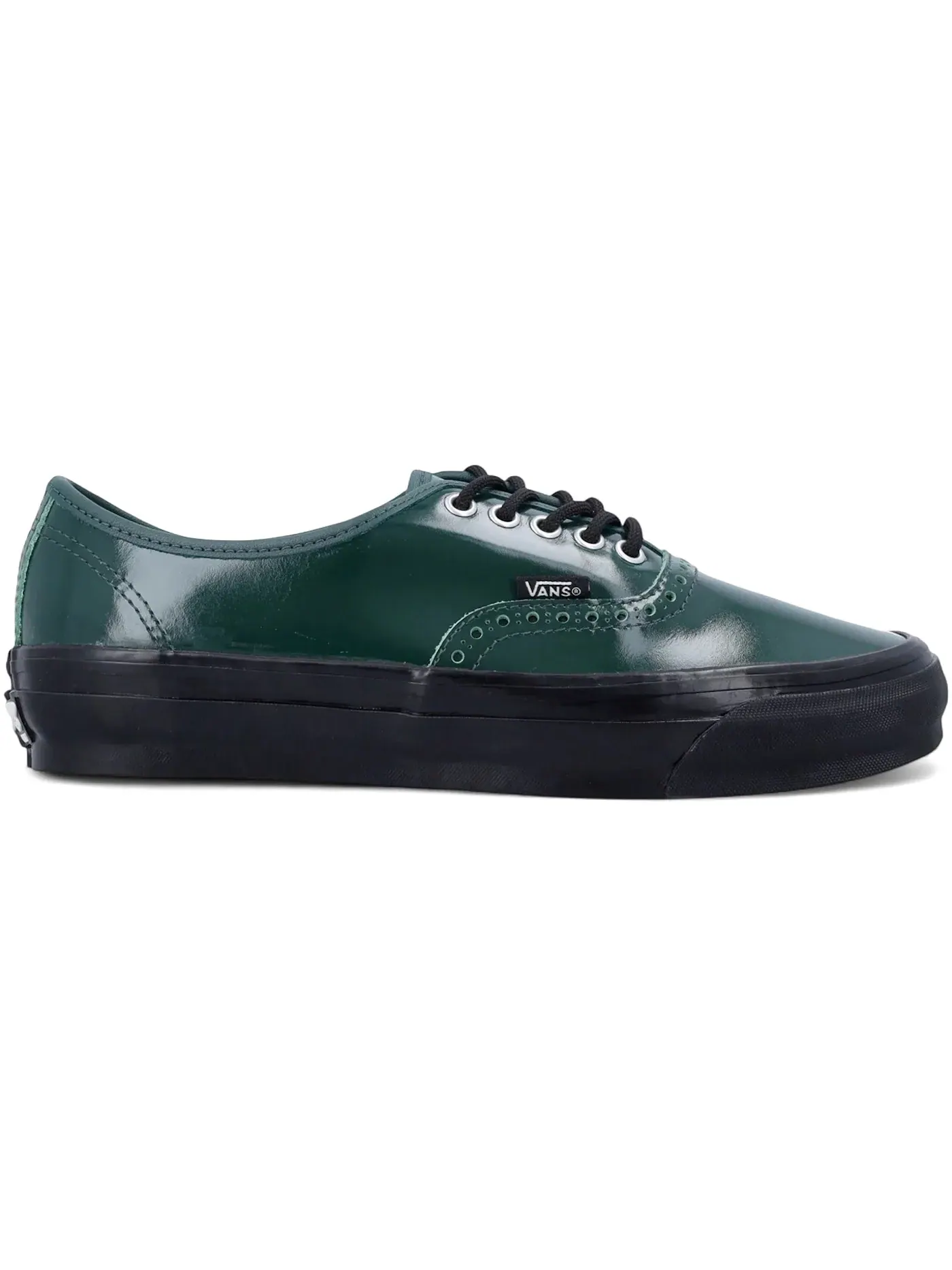 Мужские кроссовки с перфорацией Vans OTW Authentic 44 Siped Vibram Gloss Leather — изображение 1 из 1, зеленый/черный