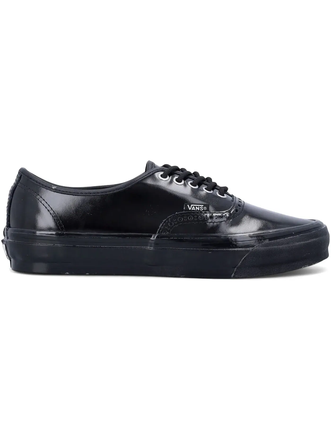 Мужские кроссовки с гладкой кожи Vans OTW Authentic 44 Siped Vibram Gloss Leather Vans — изображение 1 из 1, черный