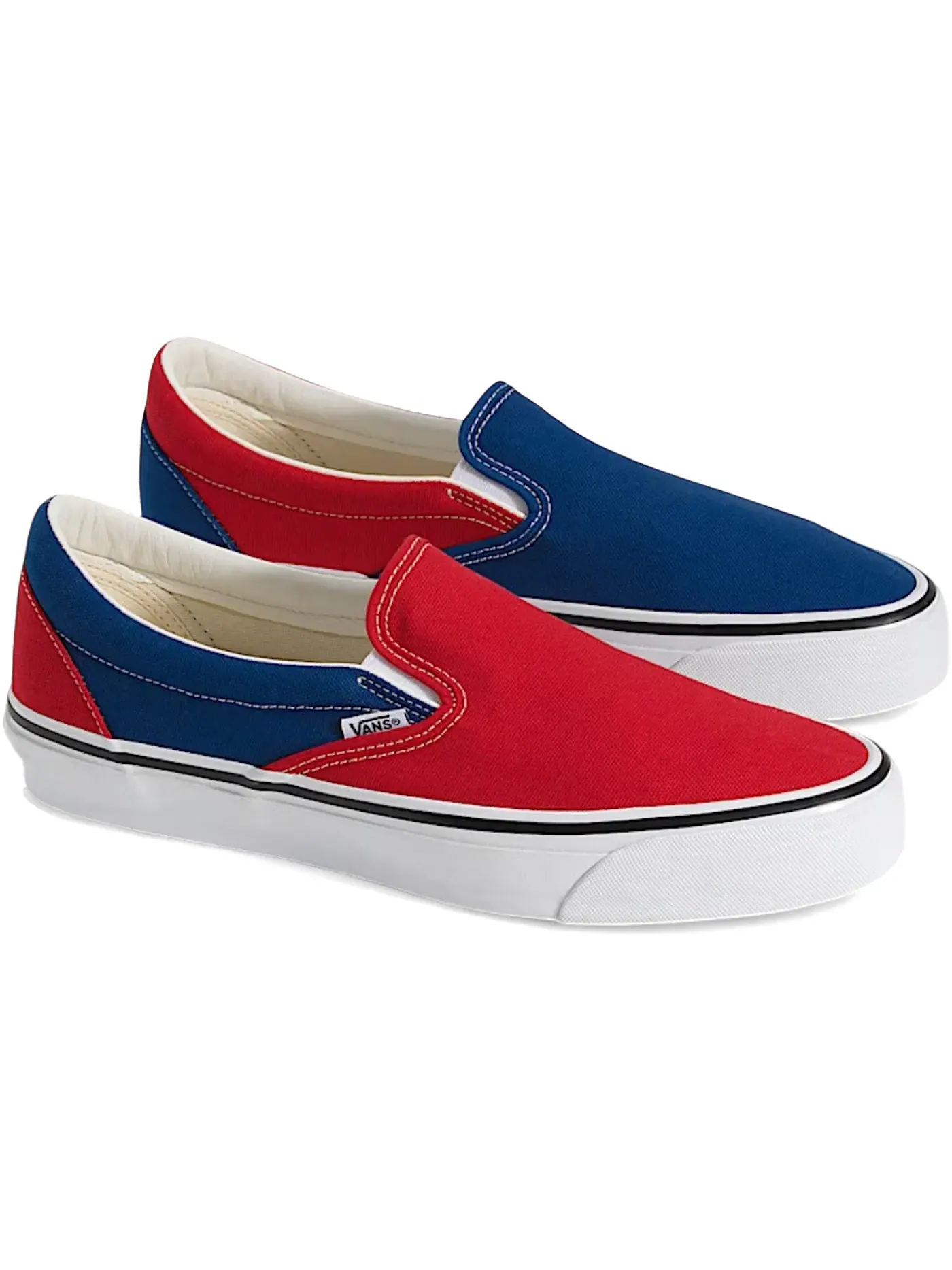 Мужские кроссовки без шнурков Vans OTW Classic Slip-On 98 — изображение 2 из 2, красный синий