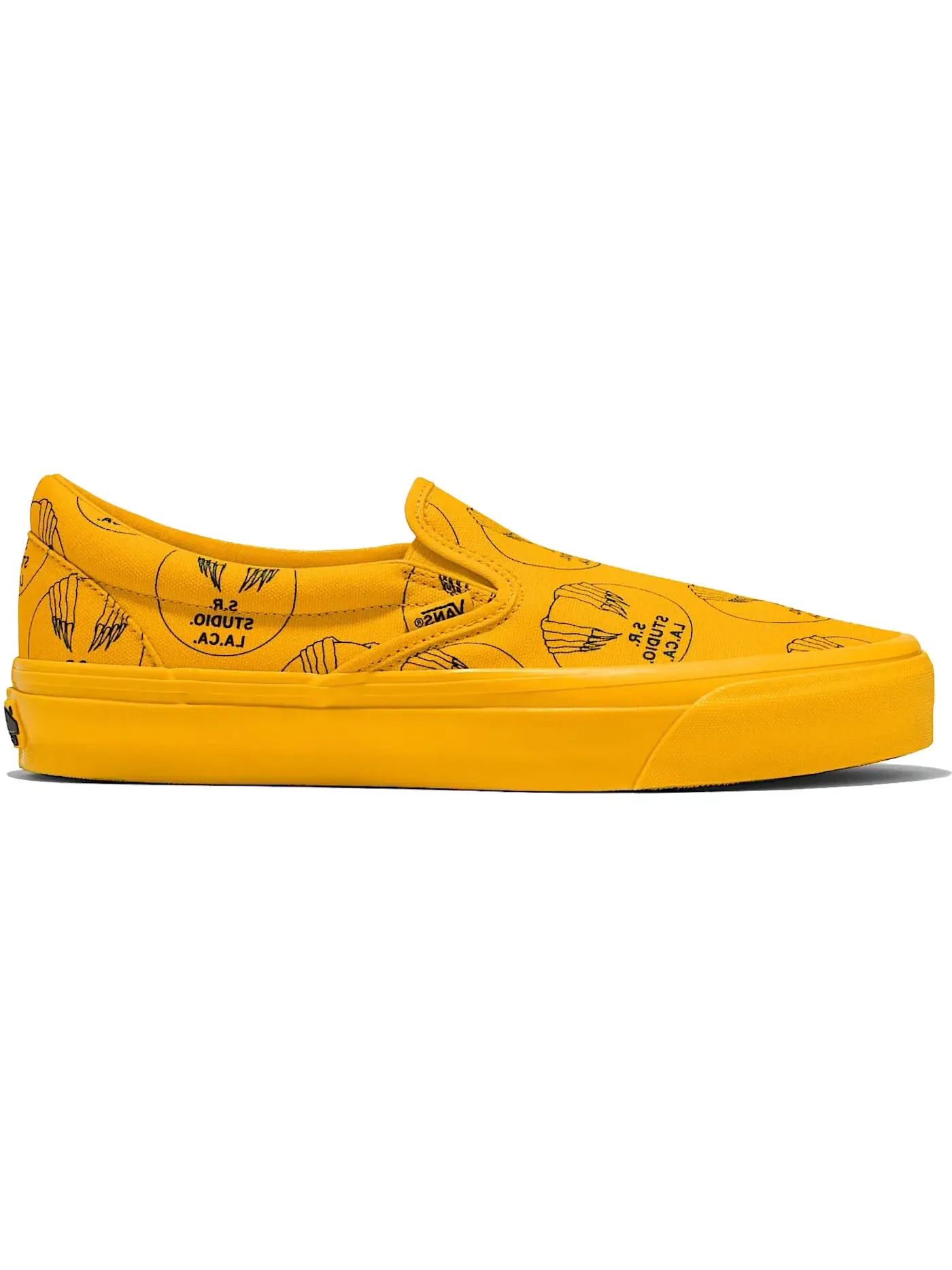 Мужские кроссовки с принтом Vans OTW Classic Slip-On 98 Vibram — изображение 1 из 1, золотистый
