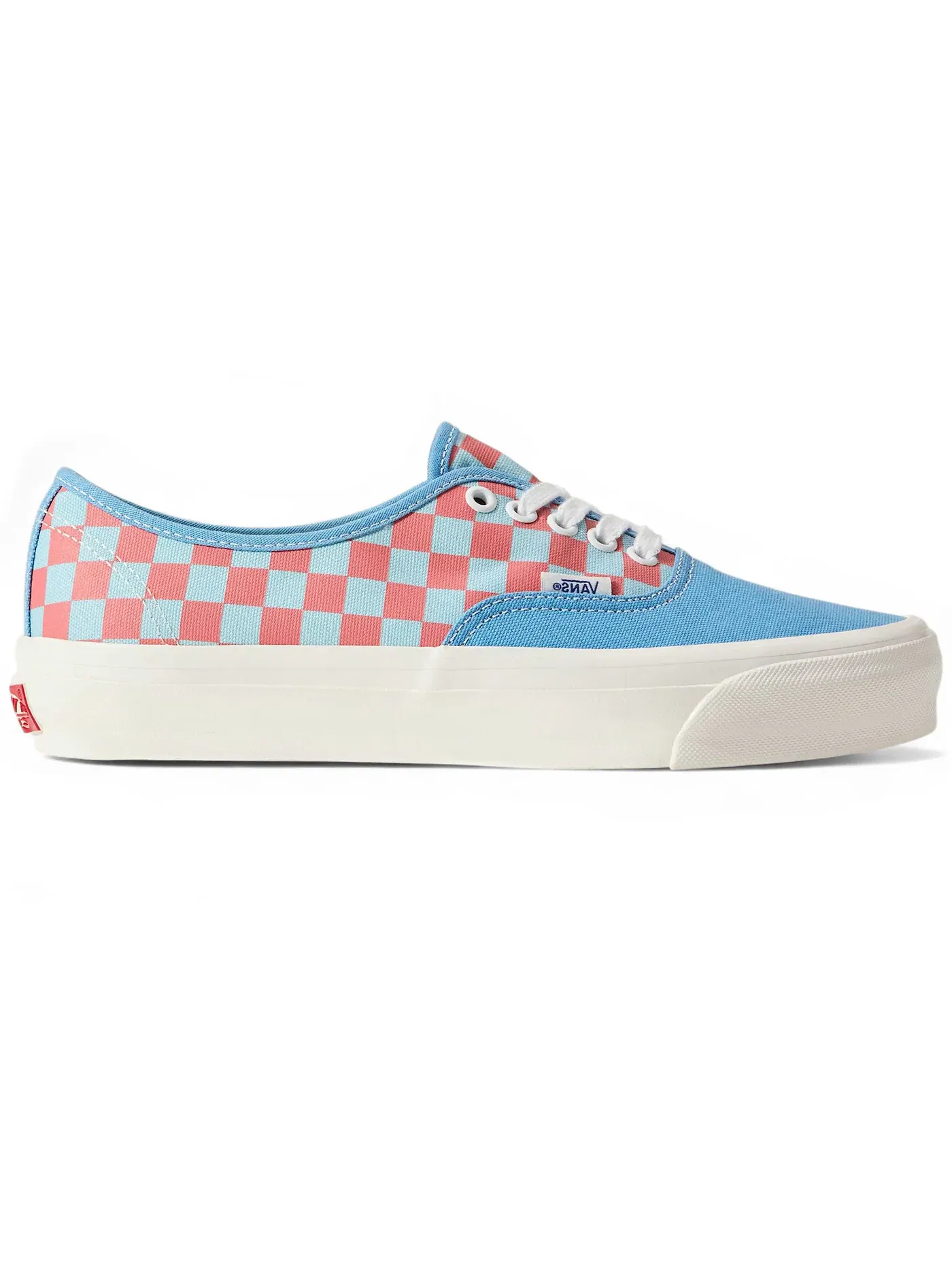 Мужские кроссовки с клетчатым принтом Vans Premium Authentic — изображение 1 из 1, синий/розовый