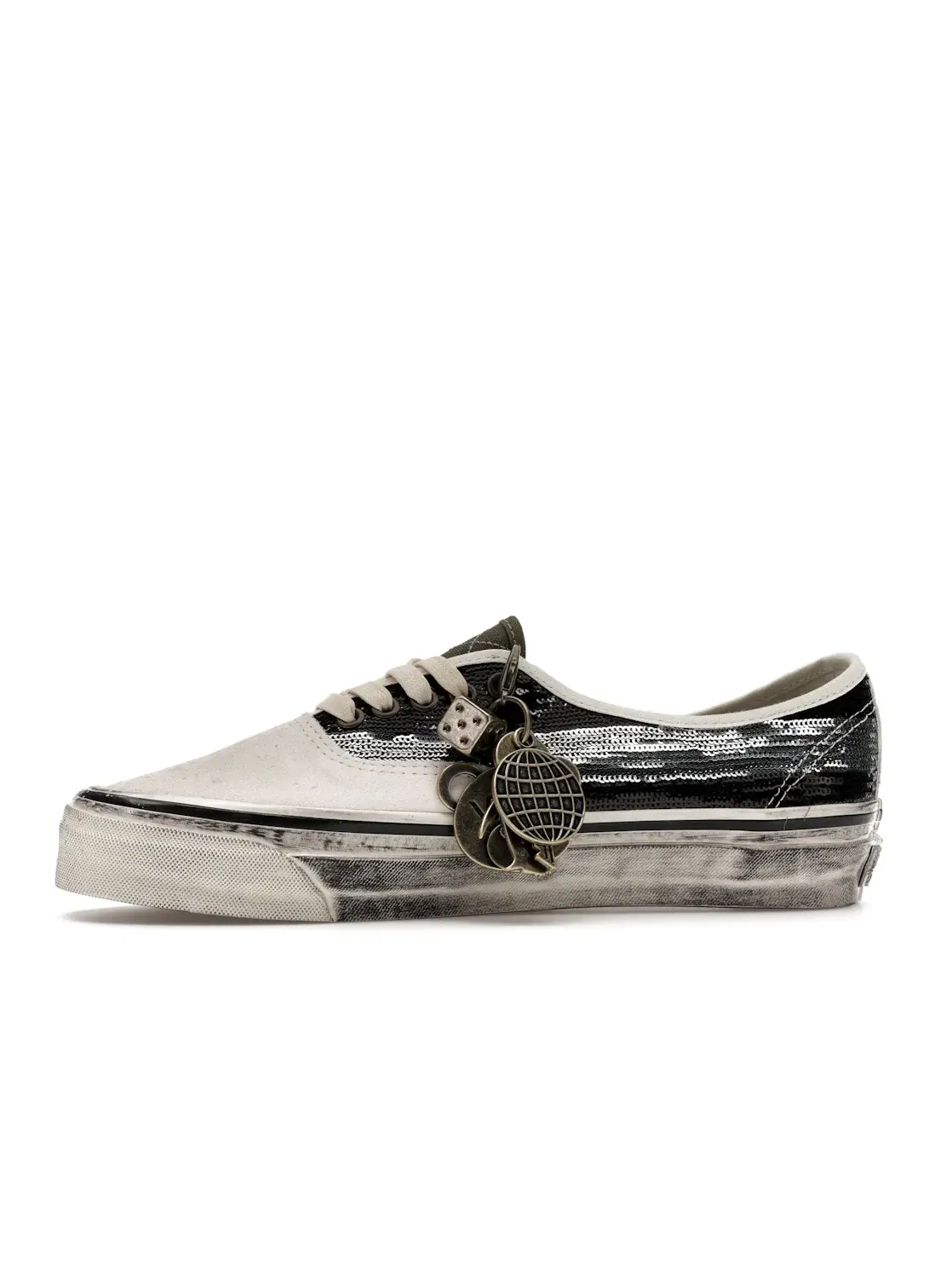 Мужские кеды с премиальным верхом Vans Premium Authentic — изображение 3 из 4, черный/белый