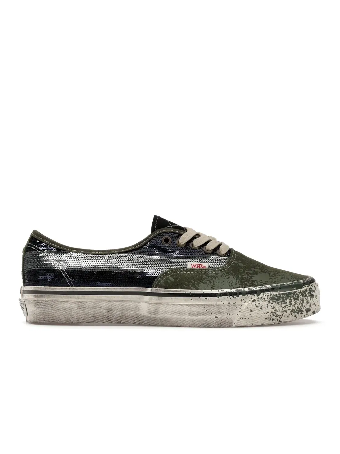 Мужские кроссовки с контрастным цветовым блокированием Vans Premium Authentic — изображение 1 из 4, зеленый/синий