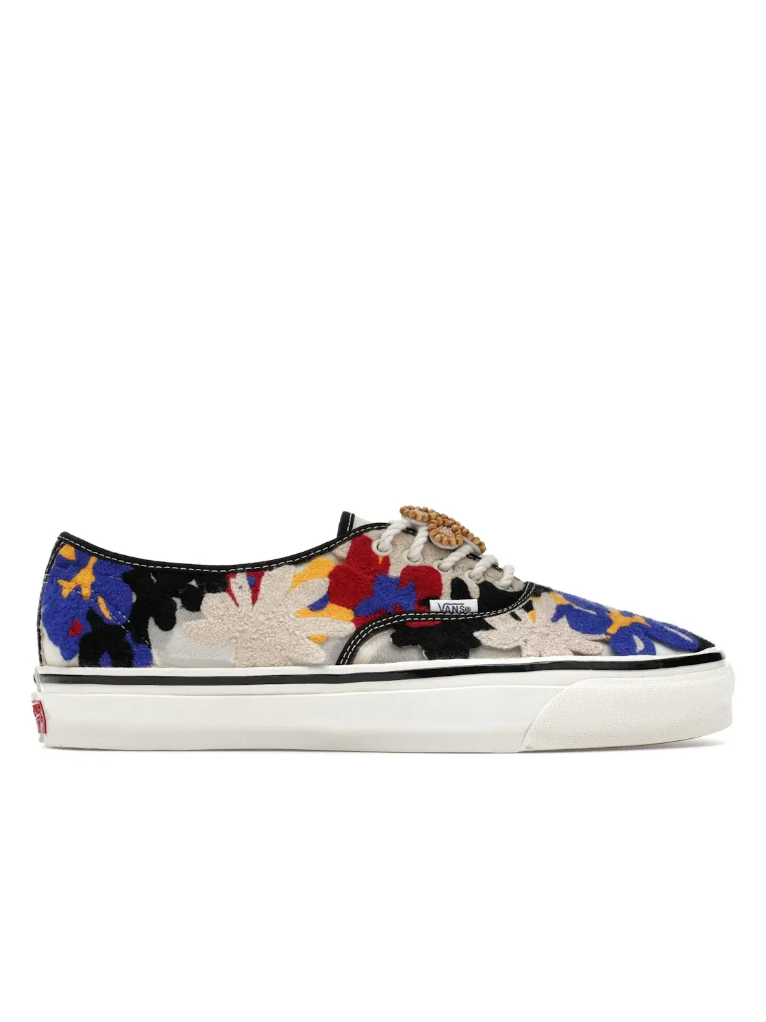 Мужские кеды с цветочной вышивкой Vans Premium Authentic — изображение 1 из 4, белый/красный/синий