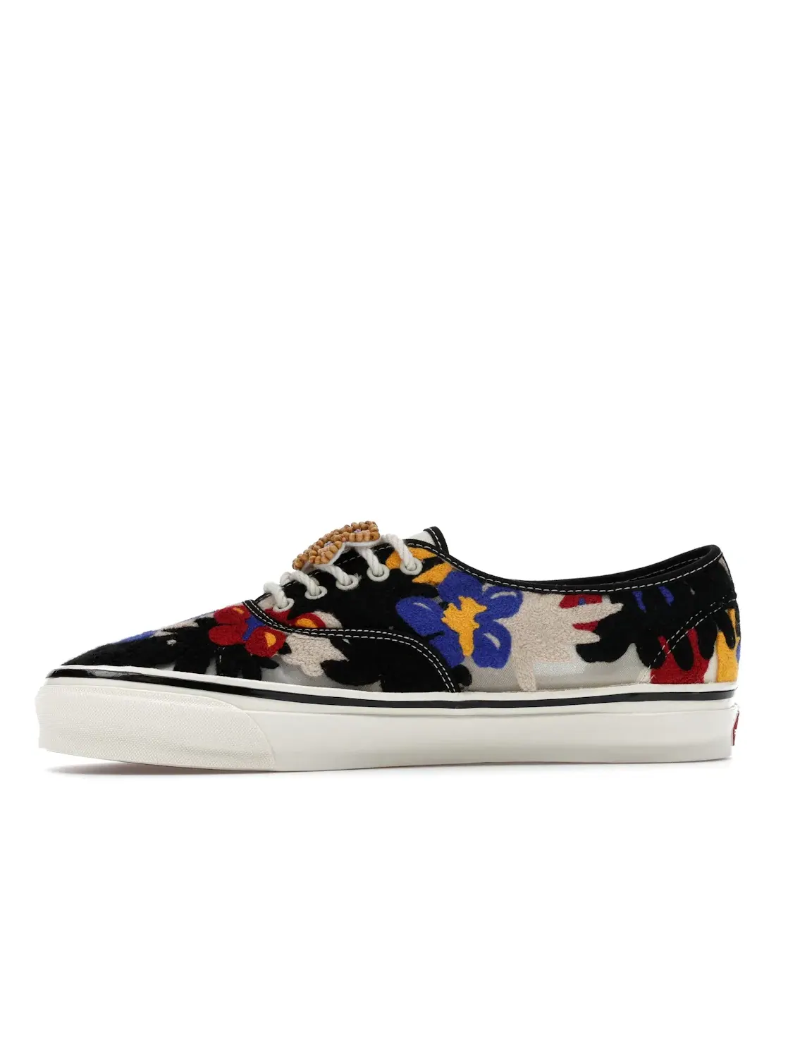 Мужские кеды с цветочной вышивкой Vans Premium Authentic — изображение 3 из 4, белый/красный/синий