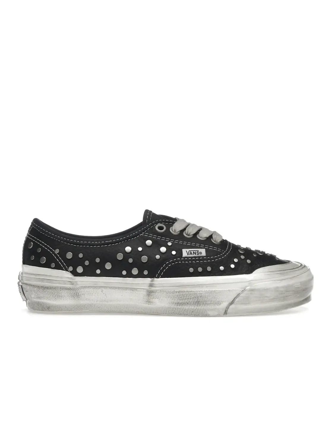 Мужские кроссовки кожаные Vans Premium Authentic — изображение 1 из 4, черный