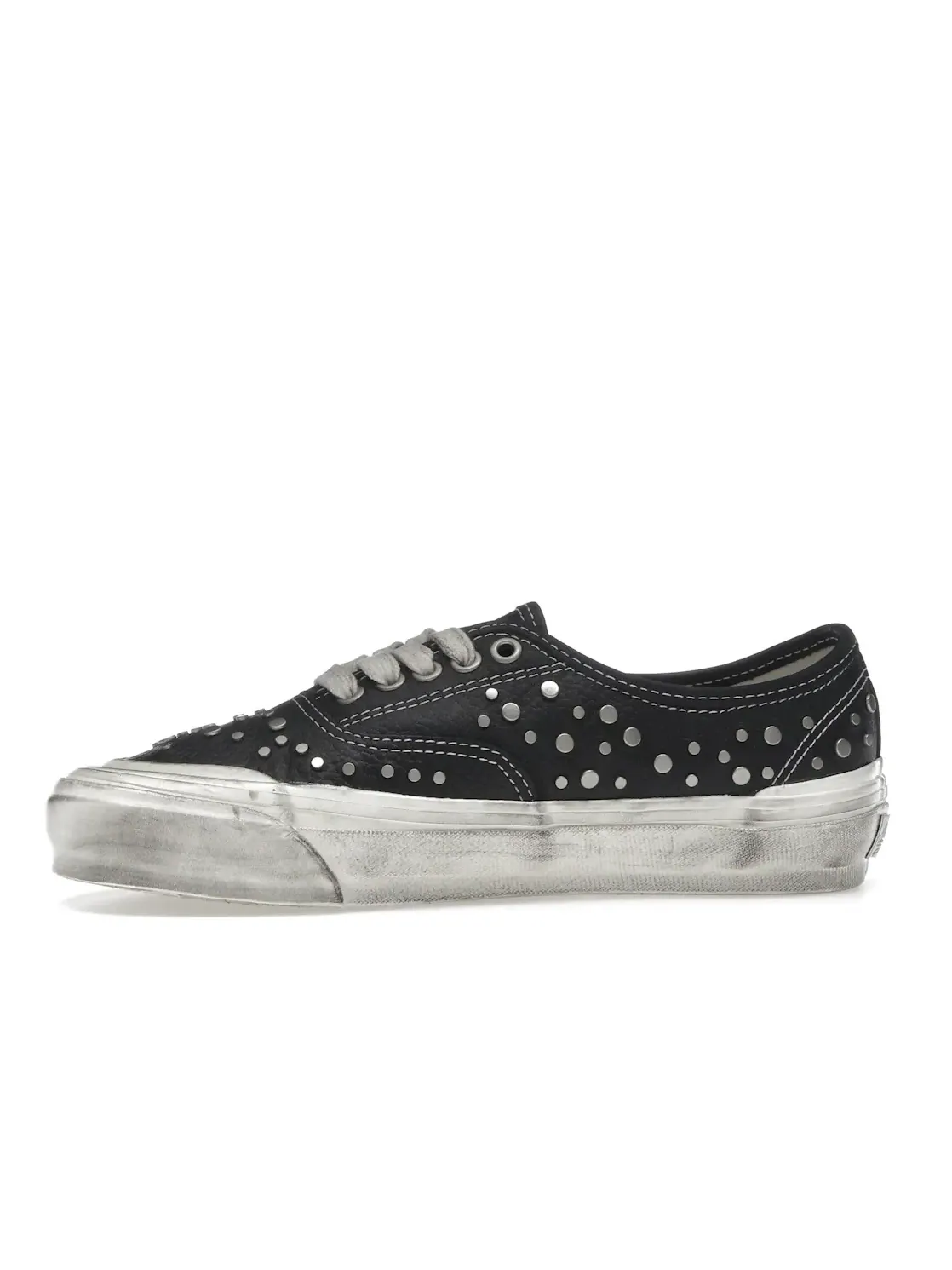 Мужские кроссовки кожаные Vans Premium Authentic — изображение 3 из 4, черный