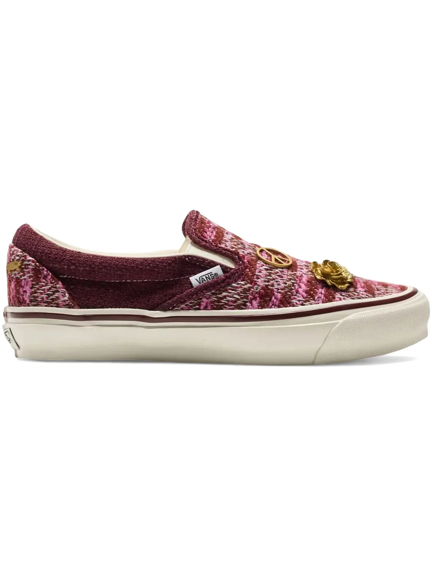 Мужские кеды Lifestyle с принтом Vans Premium Classic Slip-On Vans — изображение 1 из 1, коричневый розовый