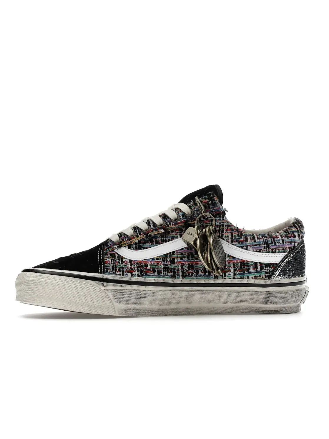 Мужские кроссовки с подвесками Vans Premium Old Skool — изображение 3 из 4, черный/серый