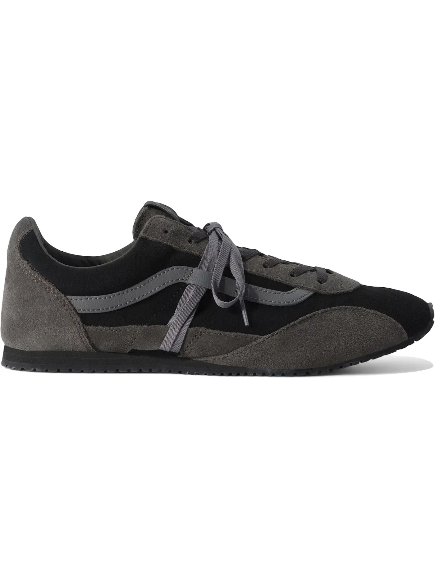 Мужские кроссовки на низком профиле Premium Super Lowpro Trainer Vans — изображение 1 из 1, черный/темный серый