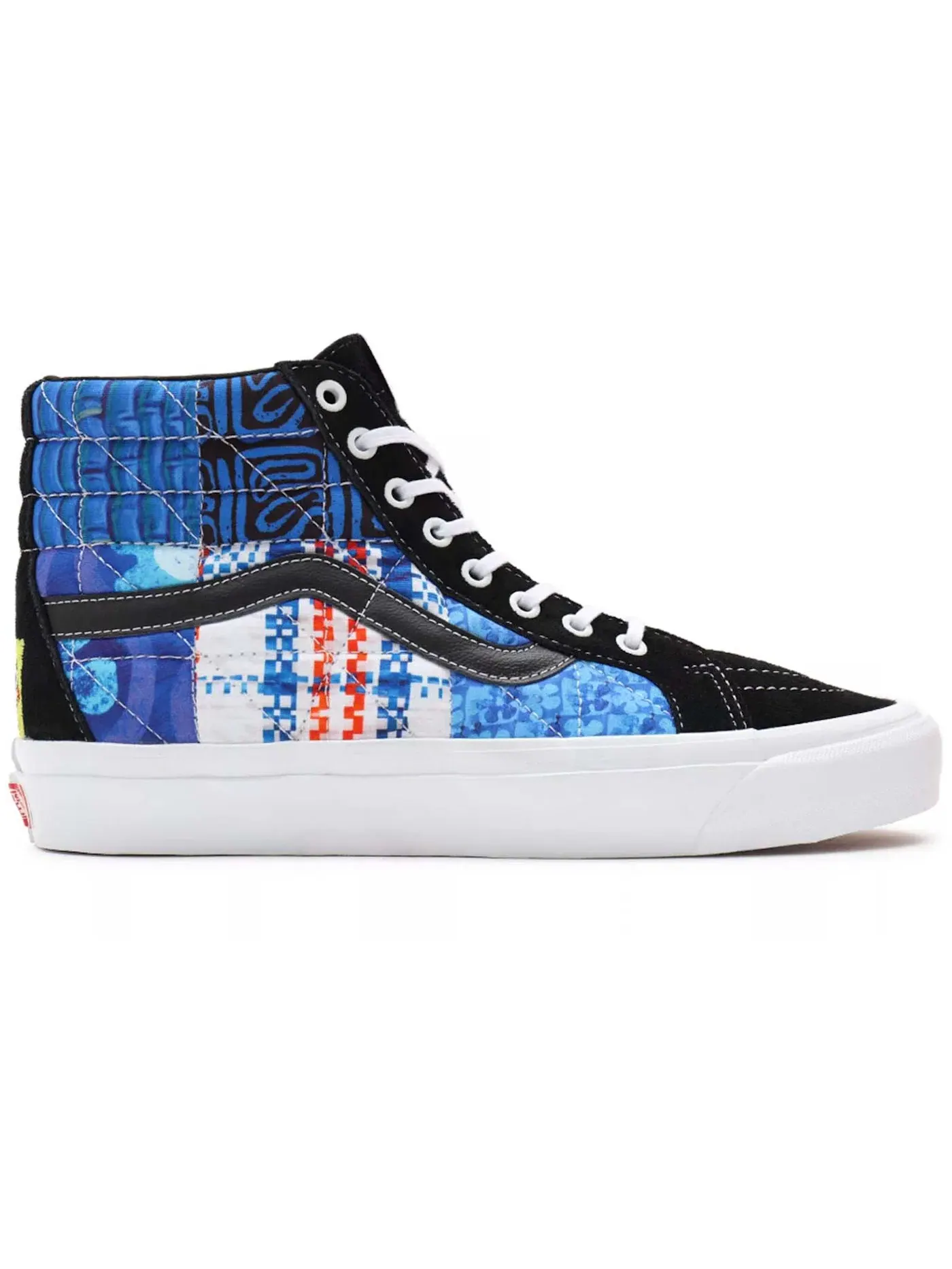 Кроссовки Lifestyle с пэчворк Vans Sk8-Hi 38 DX PW — изображение 1 из 2, синий/черный/белый