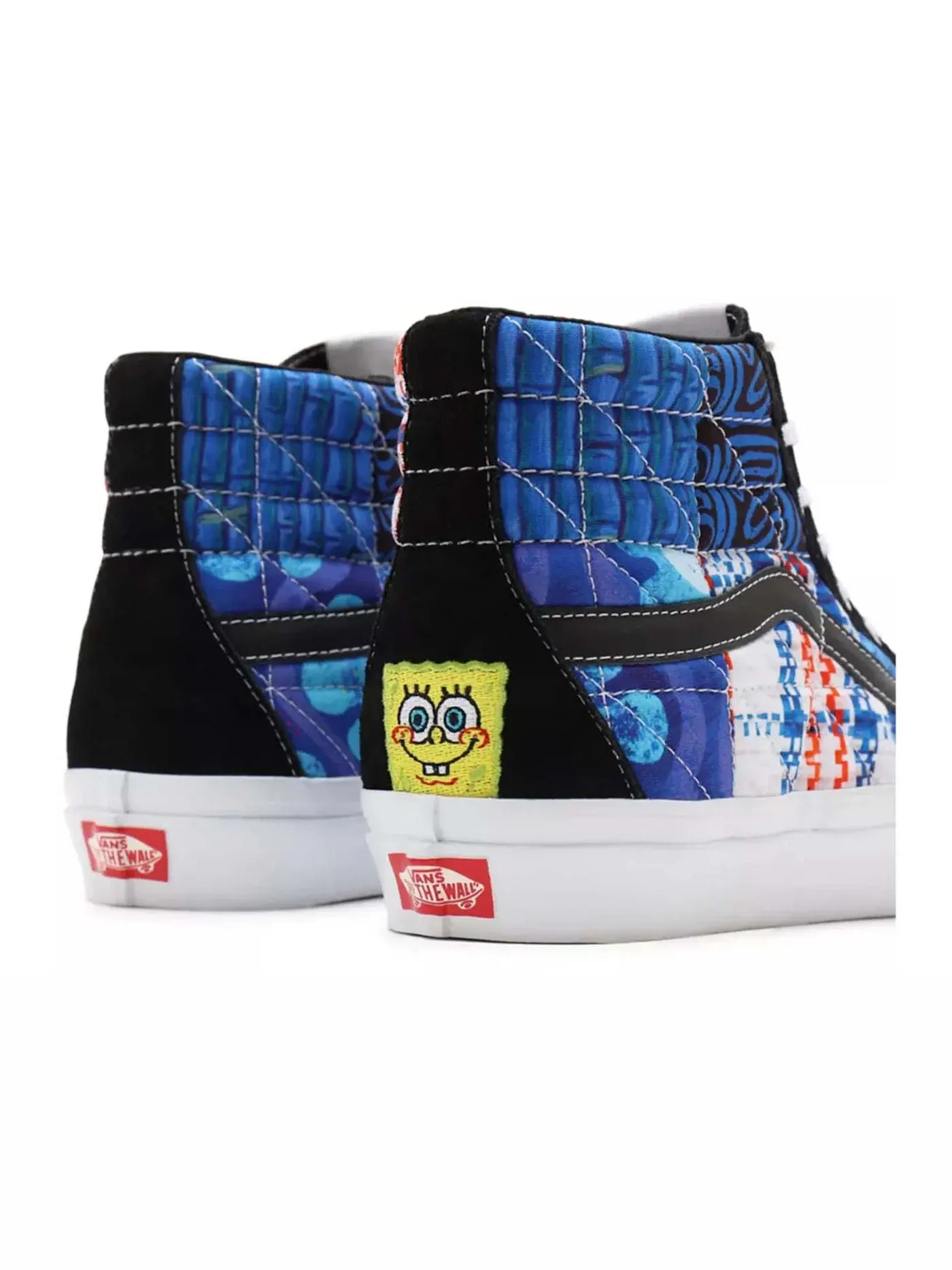 Кроссовки Lifestyle с пэчворк Vans Sk8-Hi 38 DX PW — изображение 2 из 2, синий/черный/белый