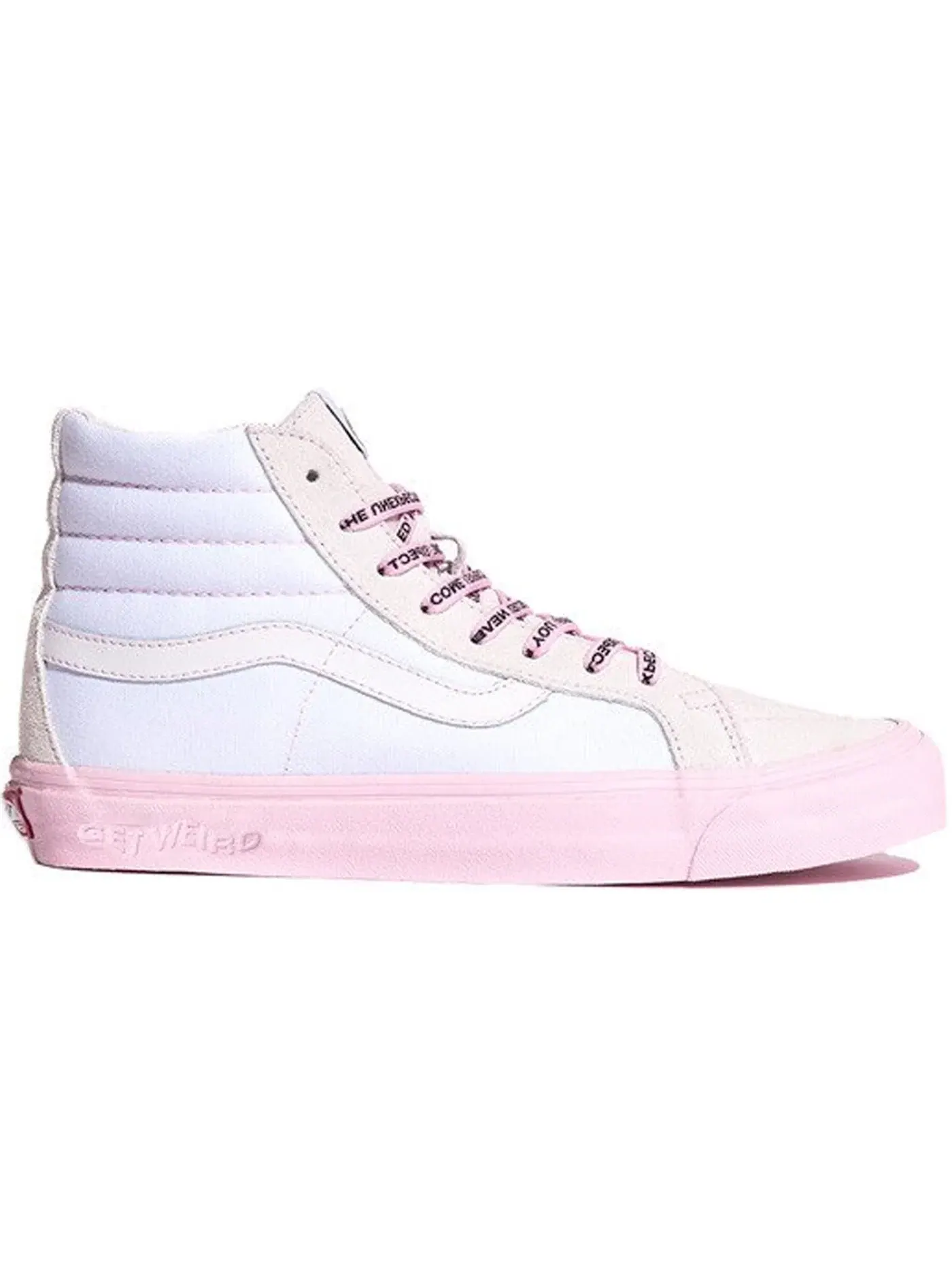 Мужские кроссовки Lifestyle Vans Sk8-Hi — изображение 1 из 1, белый/розовый