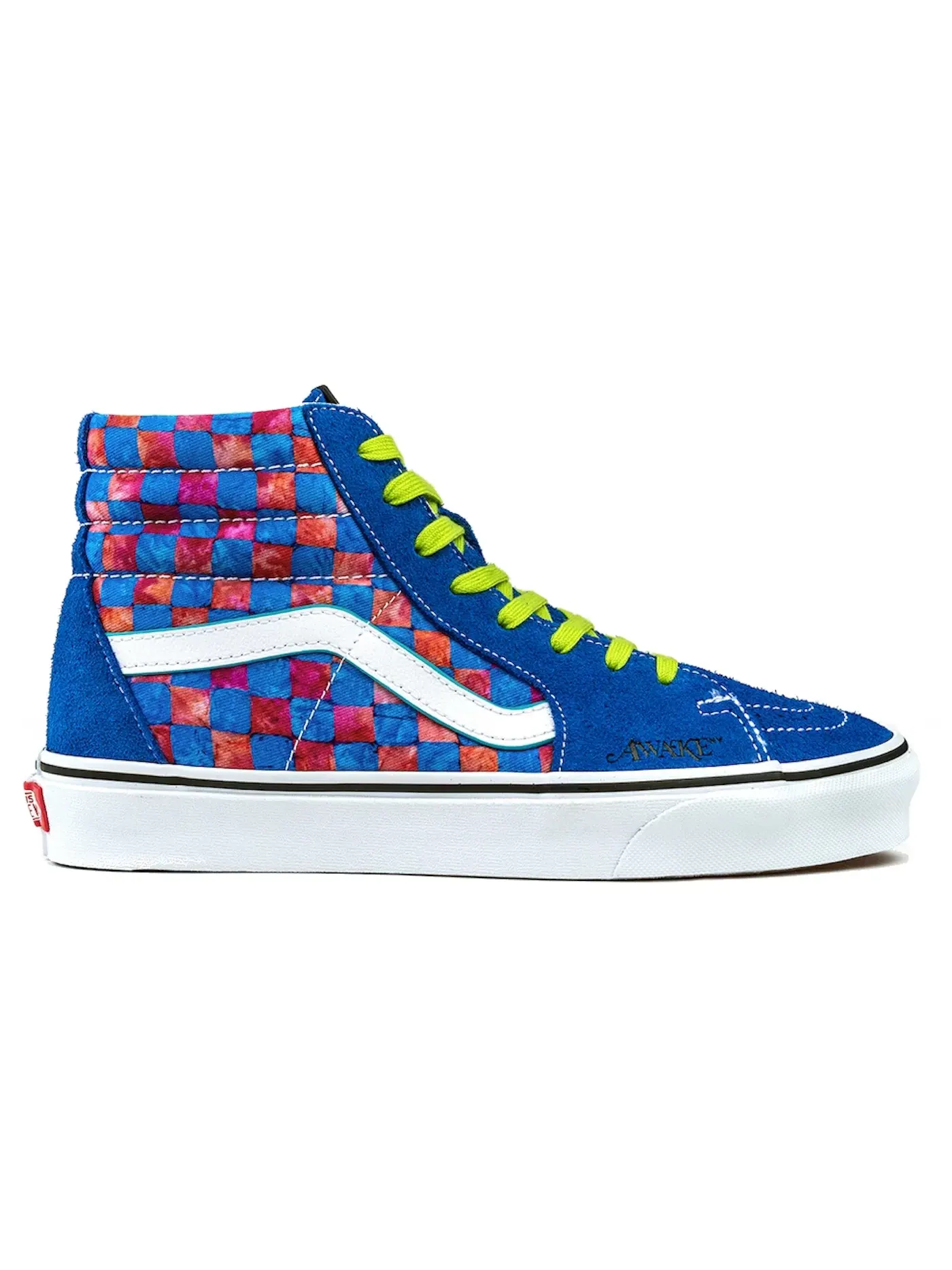 Мужские кроссовки без шнурков Vans Sk8-Hi Awake NY — изображение 1 из 1, синий/красный