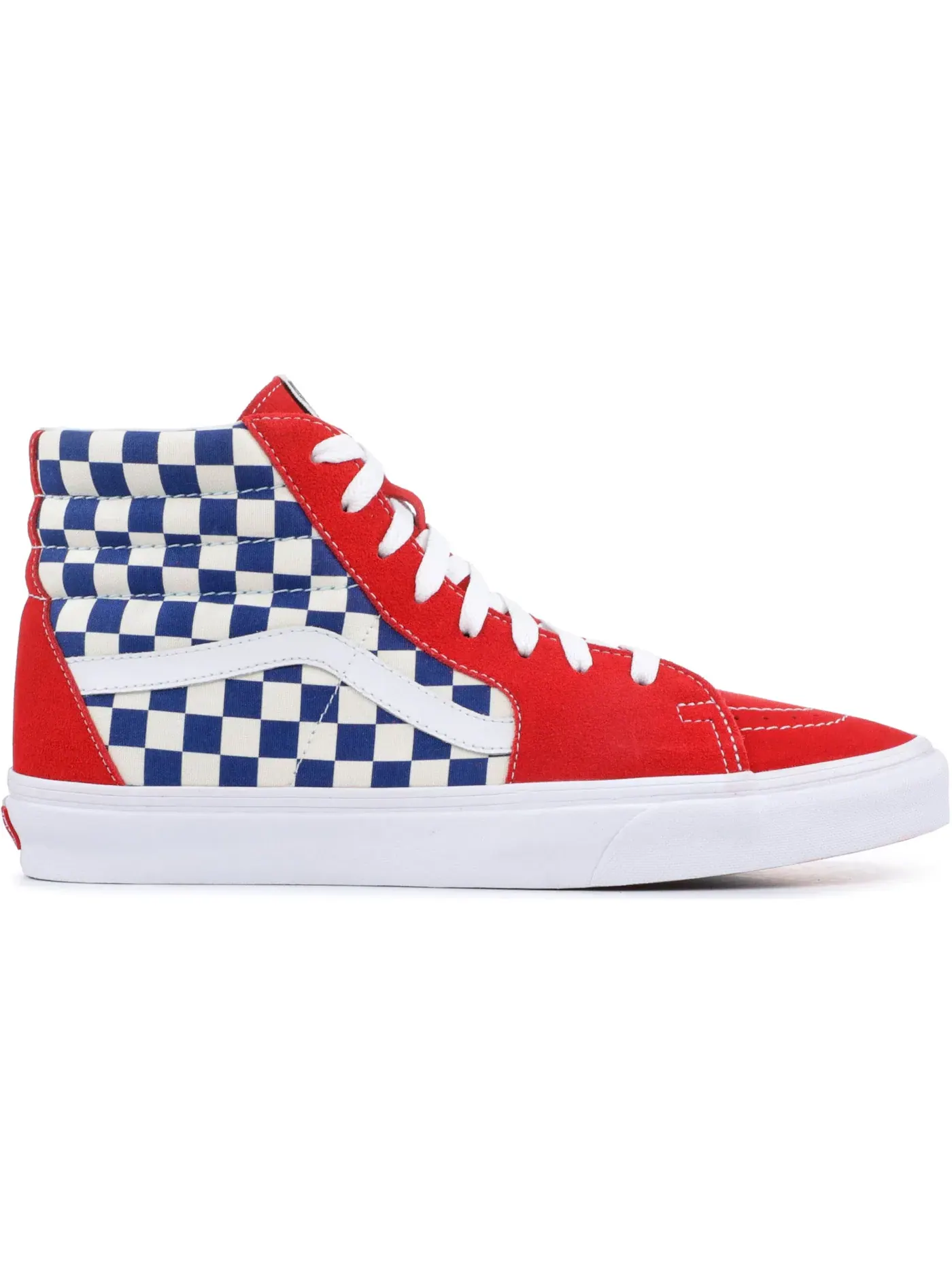 Мужские кроссовки высокие с принтом Vans Sk8-Hi — изображение 1 из 1, синий/красный