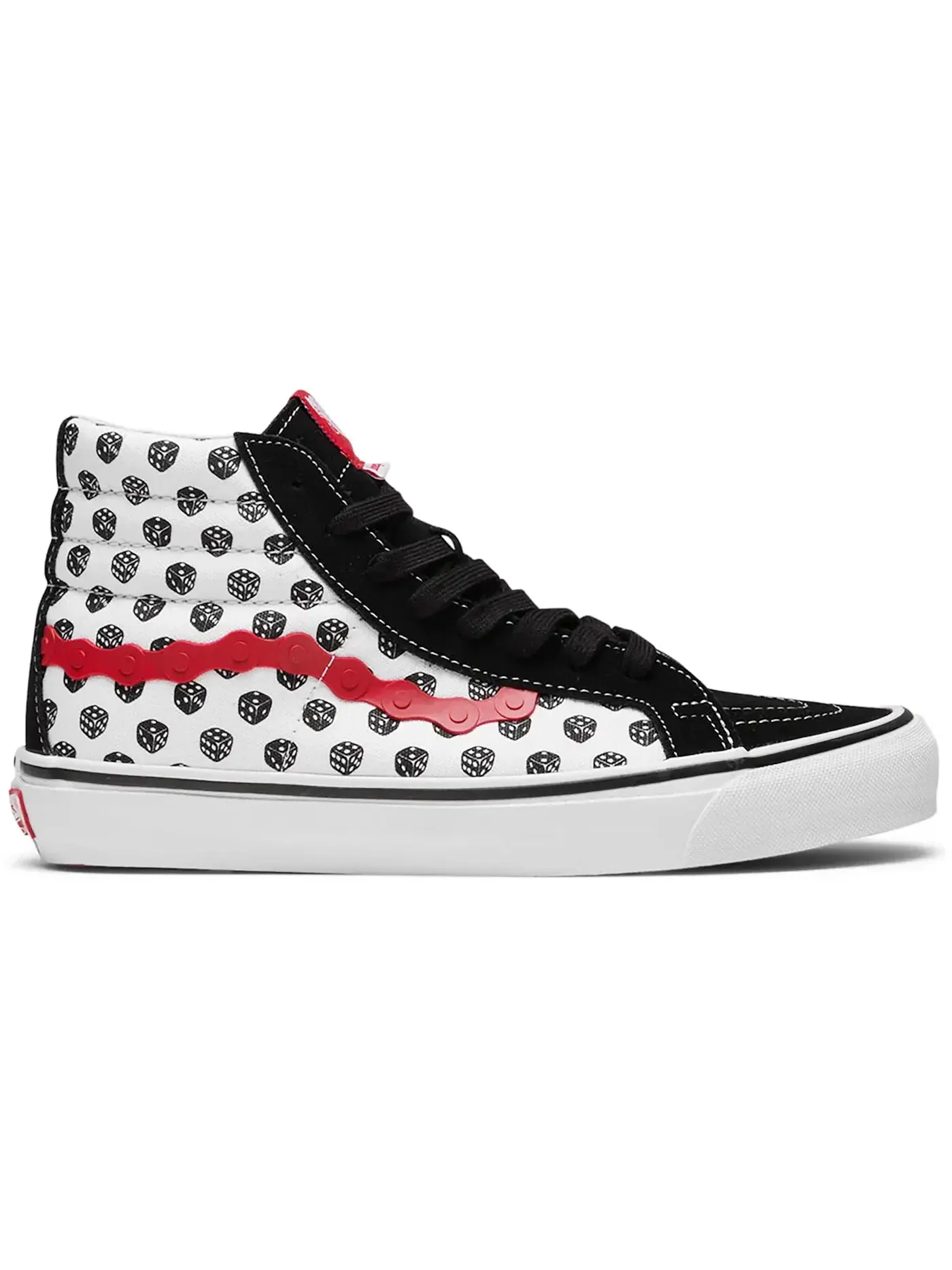 Мужские кроссовки Lifestyle Vans Sk8-Hi — изображение 1 из 1, черный/белый-красный