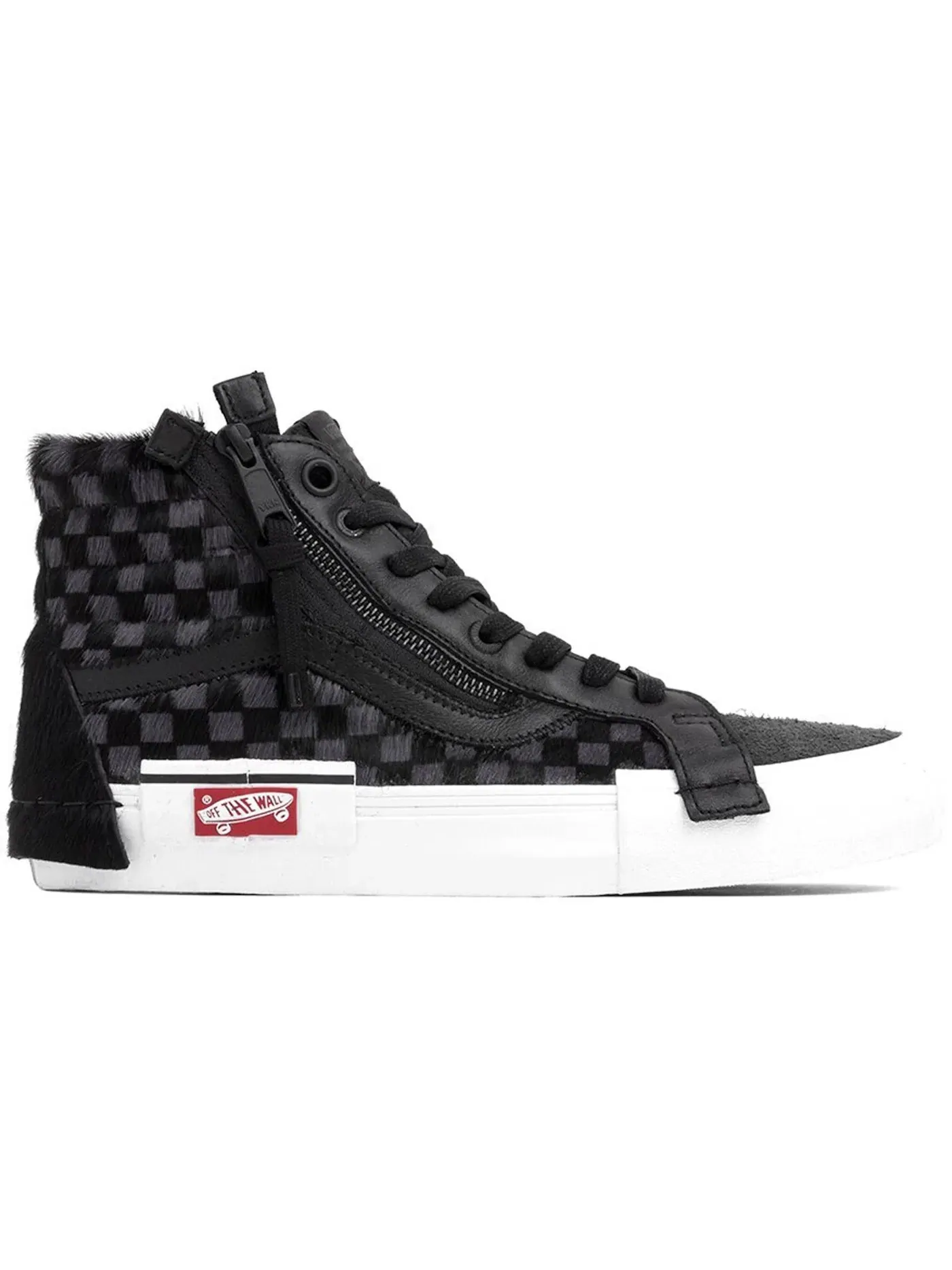Мужские кеды с принтом Vans Sk8-Hi Cap — изображение 1 из 1, черный/белый