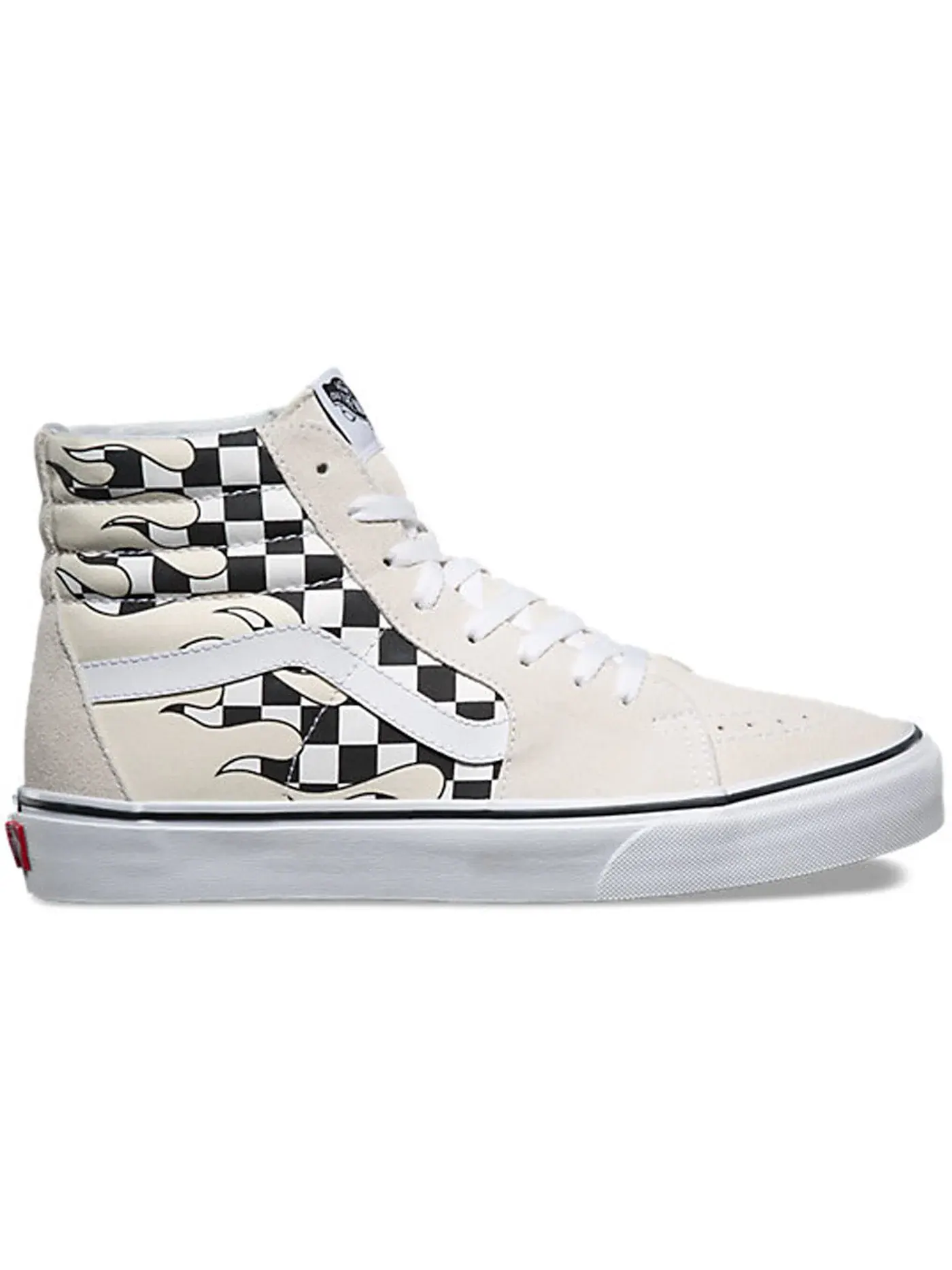 Мужские кеды с принтом Vans Sk8-Hi — изображение 1 из 1, классический белый белый