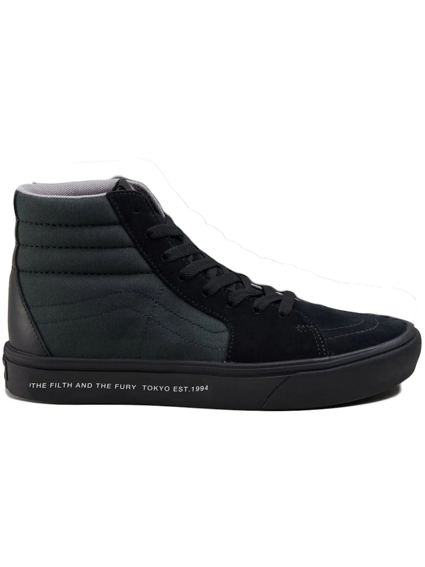Мужские кроссовки с высоким берцем Vans Sk8-Hi Comfycush — изображение 1 из 1, черный/черный/серый