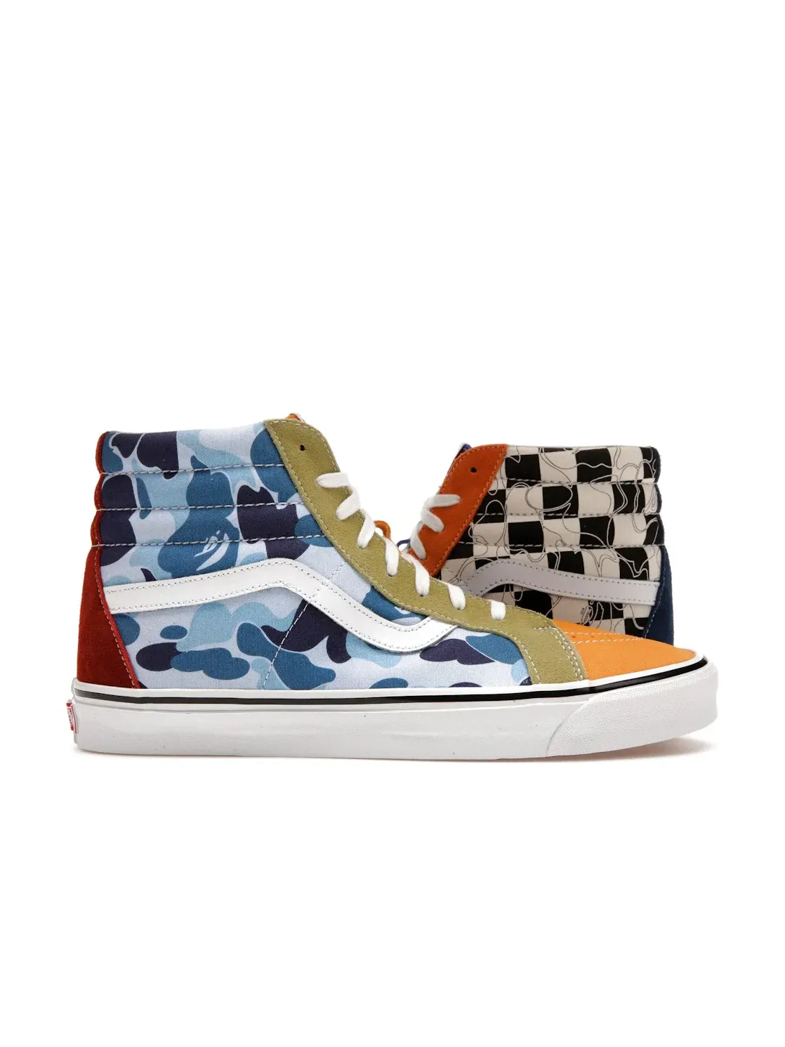 Мужские кроссовки с принтом Vans Sk8-Hi DX BAPE — изображение 1 из 4, мульти мульти мульти