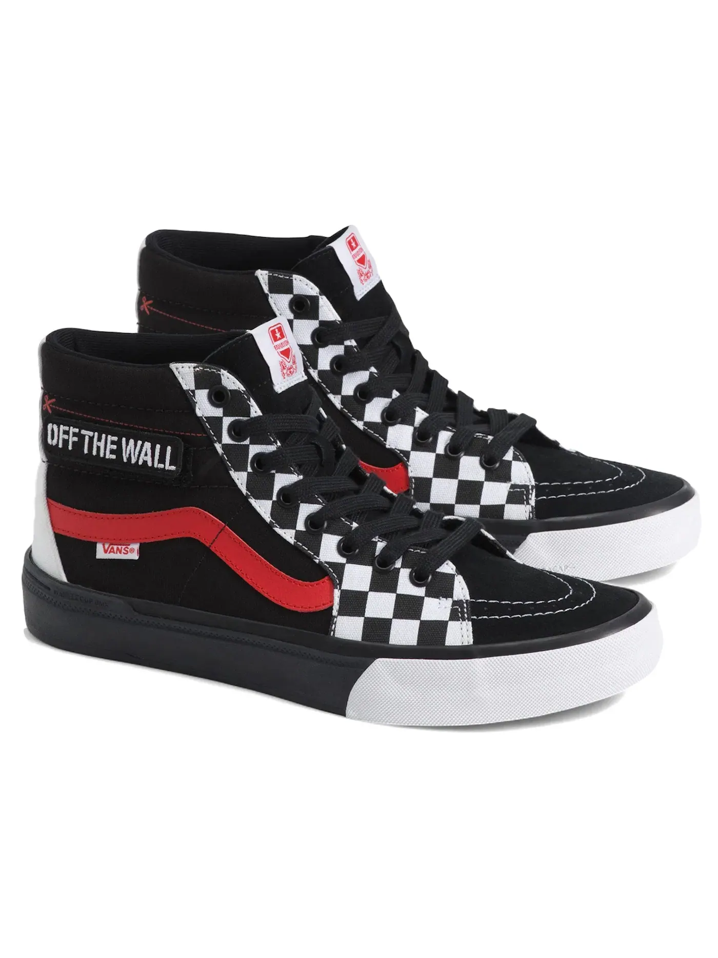 Мужские кроссовки Lifestyle Vans Sk8-Hi — изображение 1 из 2, черный/белый/красный