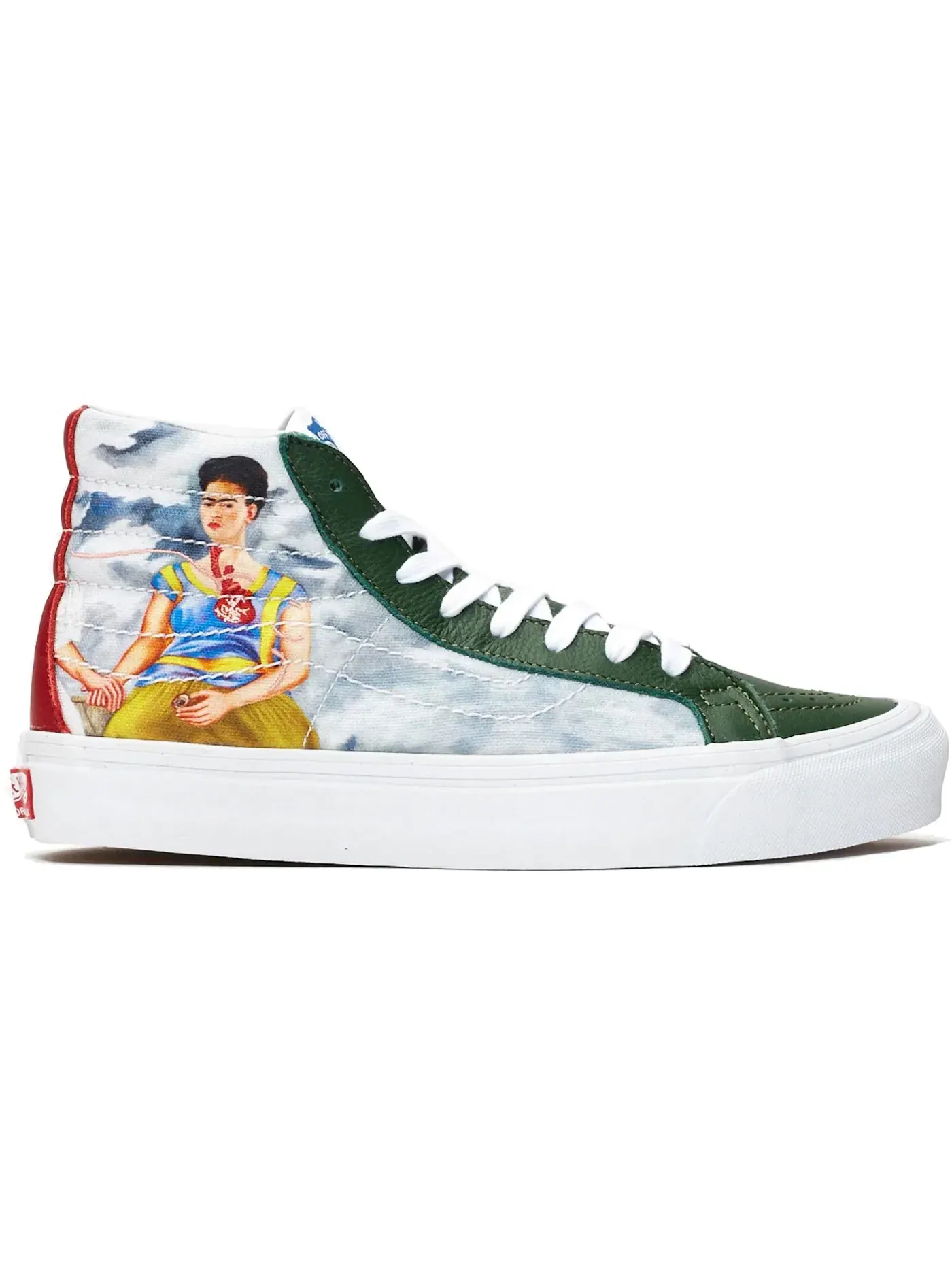 Мужские кроссовки высокие с принтом Vans Sk8-Hi — изображение 1 из 1, белый