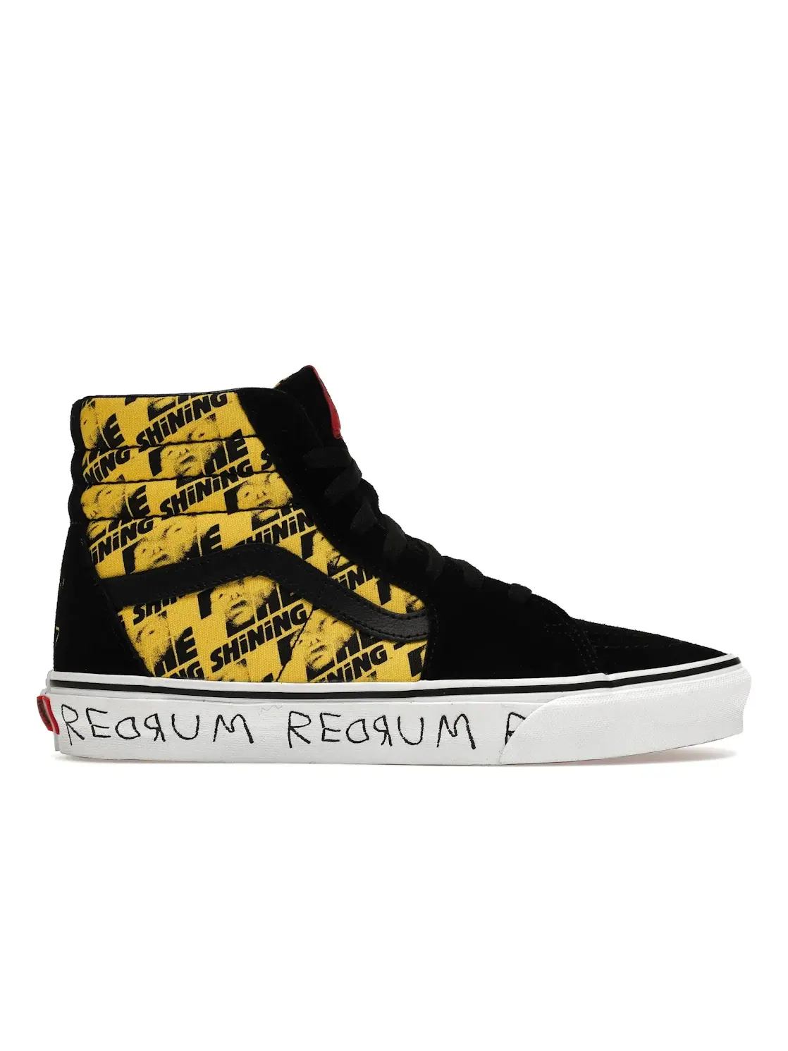 Мужские кроссовки из замши и канвы Vans Sk8-Hi Horror Pack The Shining — изображение 1 из 4, черный желтый красный