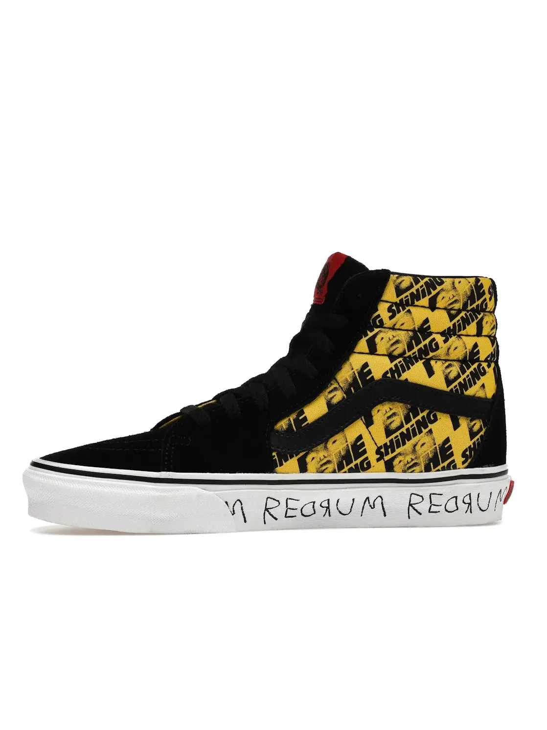 Мужские кроссовки из замши и канвы Vans Sk8-Hi Horror Pack The Shining — изображение 3 из 4, черный желтый красный