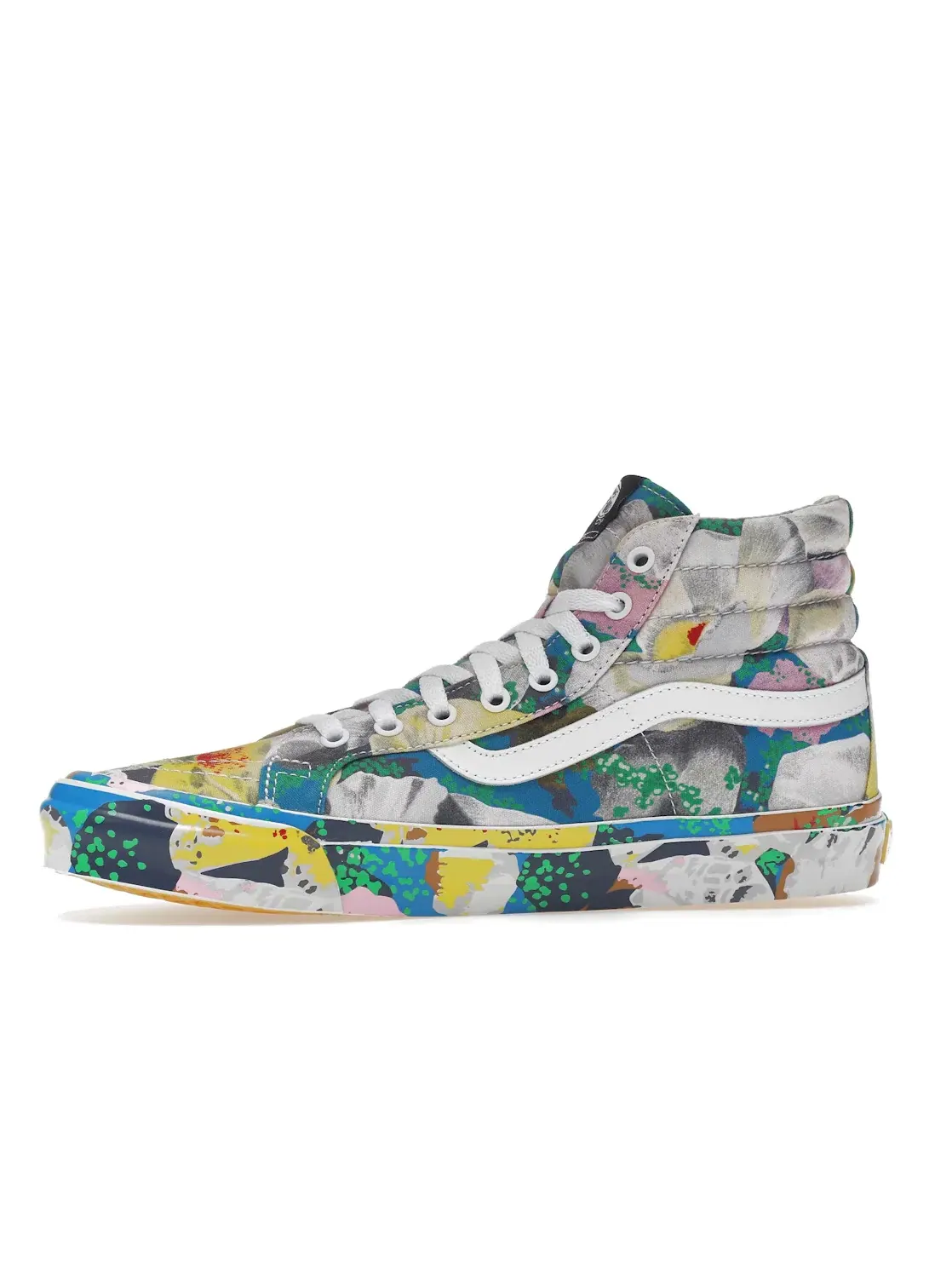Мужские кроссовки с принтом Vans Sk8-Hi — изображение 3 из 4, желтый/белый