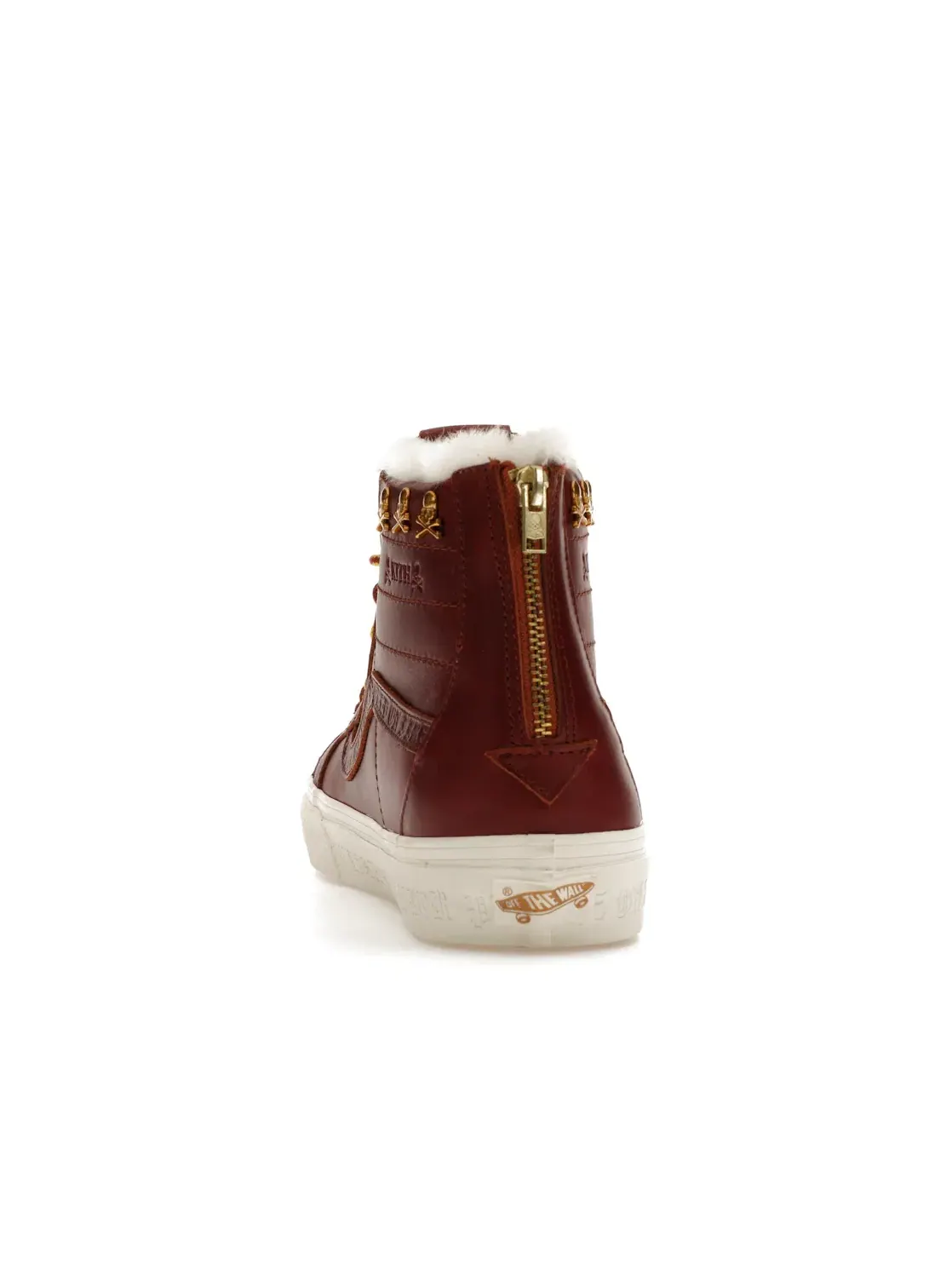 Мужские кроссовки с молнией Vans Sk8-Hi Zip — изображение 4 из 4, коричневый/белый