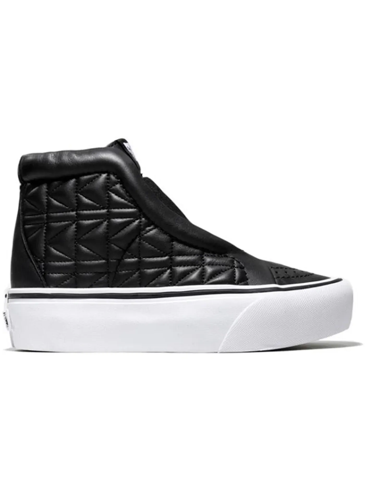 Мужские кроссовки на платформе Vans Sk8-Hi Laceless Platform — изображение 1 из 1, черный/белый