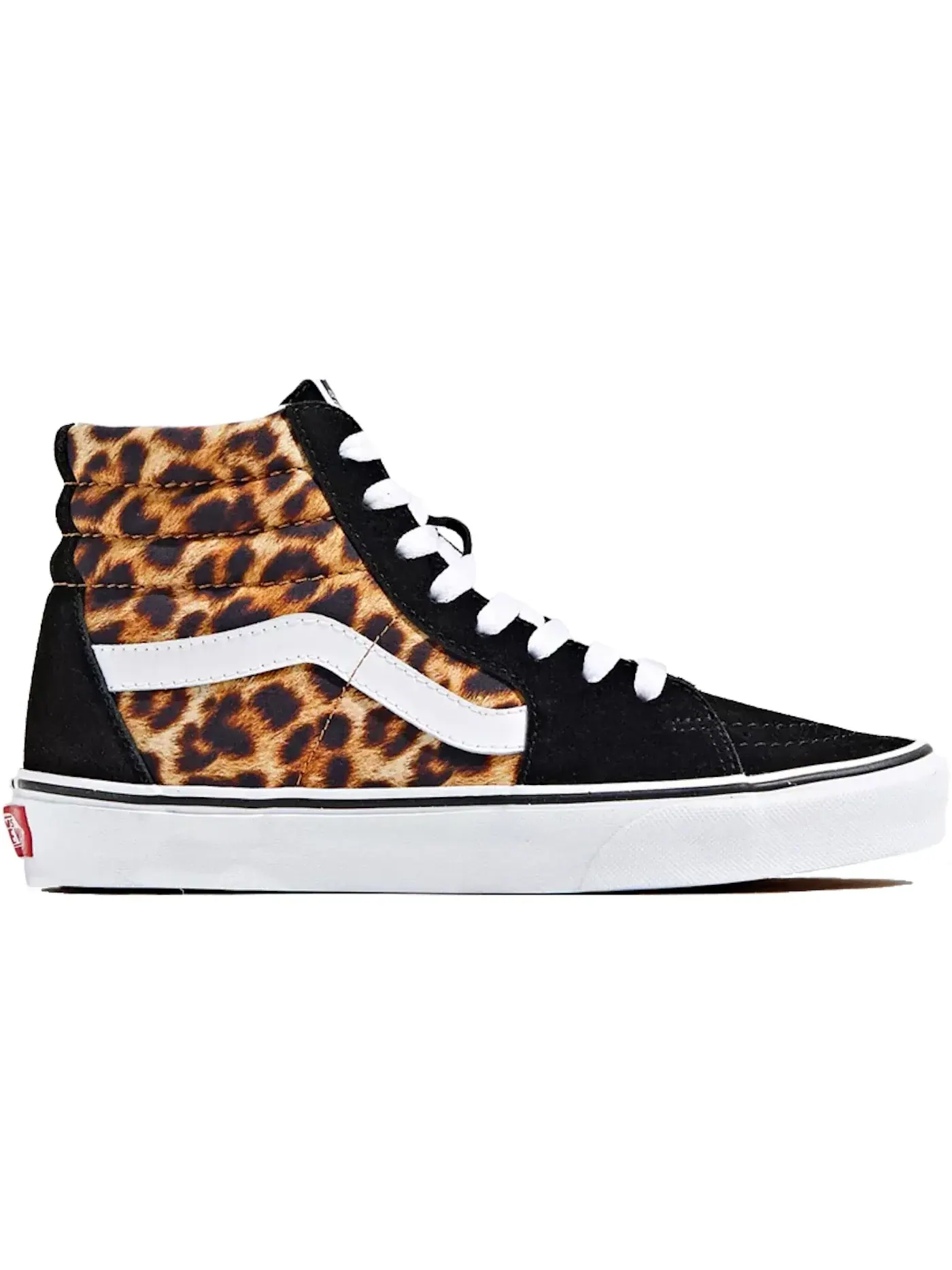 Мужские кроссовки высокие Leopard Vans Sk8-Hi — изображение 1 из 1, черный/белый