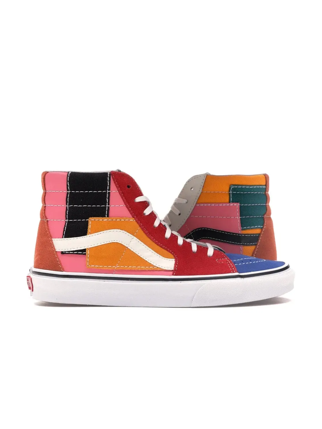 Мужские кроссовки с патчворком Vans Sk8-Hi Patchwork — изображение 1 из 4, мульти/белый