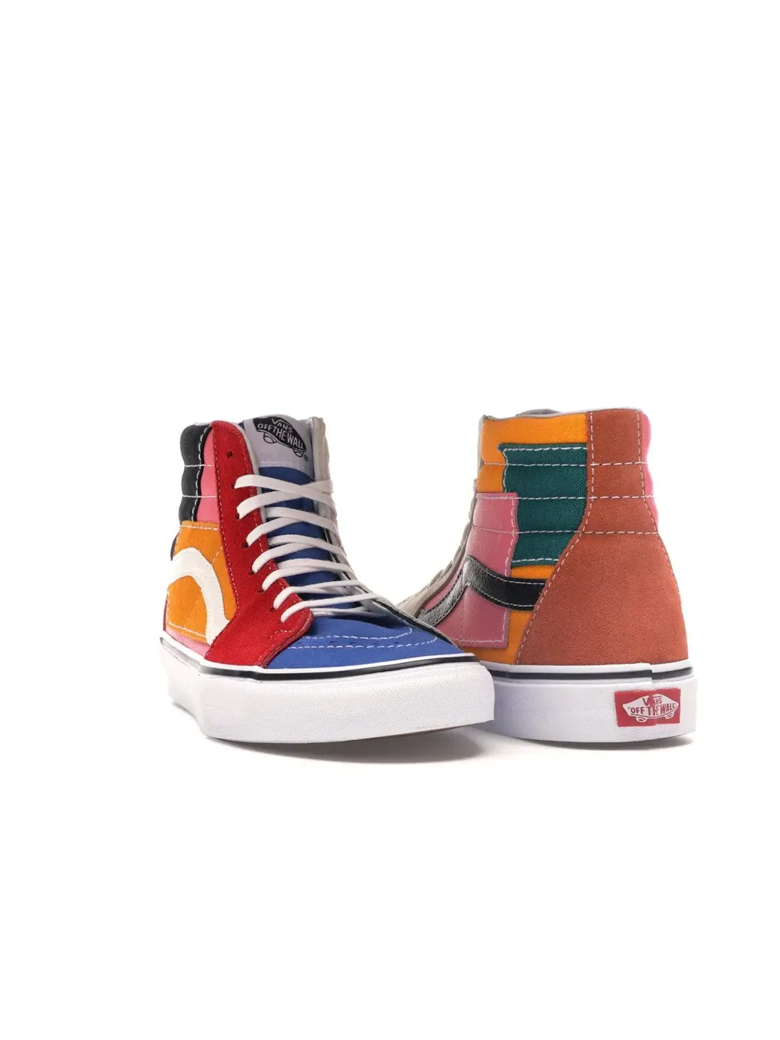 Мужские кроссовки с патчворком Vans Sk8-Hi Patchwork — изображение 2 из 4, мульти/белый
