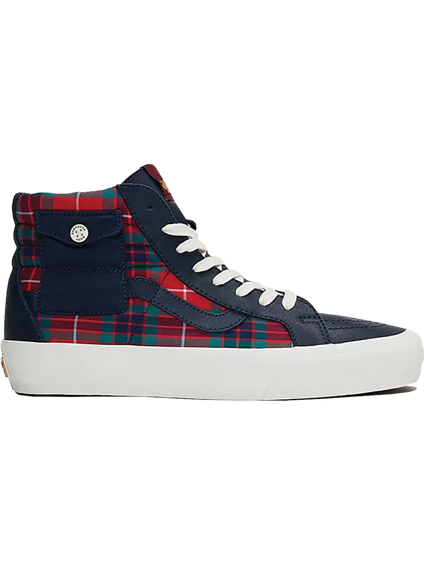Мужские кроссовки lifestyle Vans Sk8-Hi Pocket LX-1, Dress Blues/Tartan Plaid-Marshmallow — изображение 1 из 1